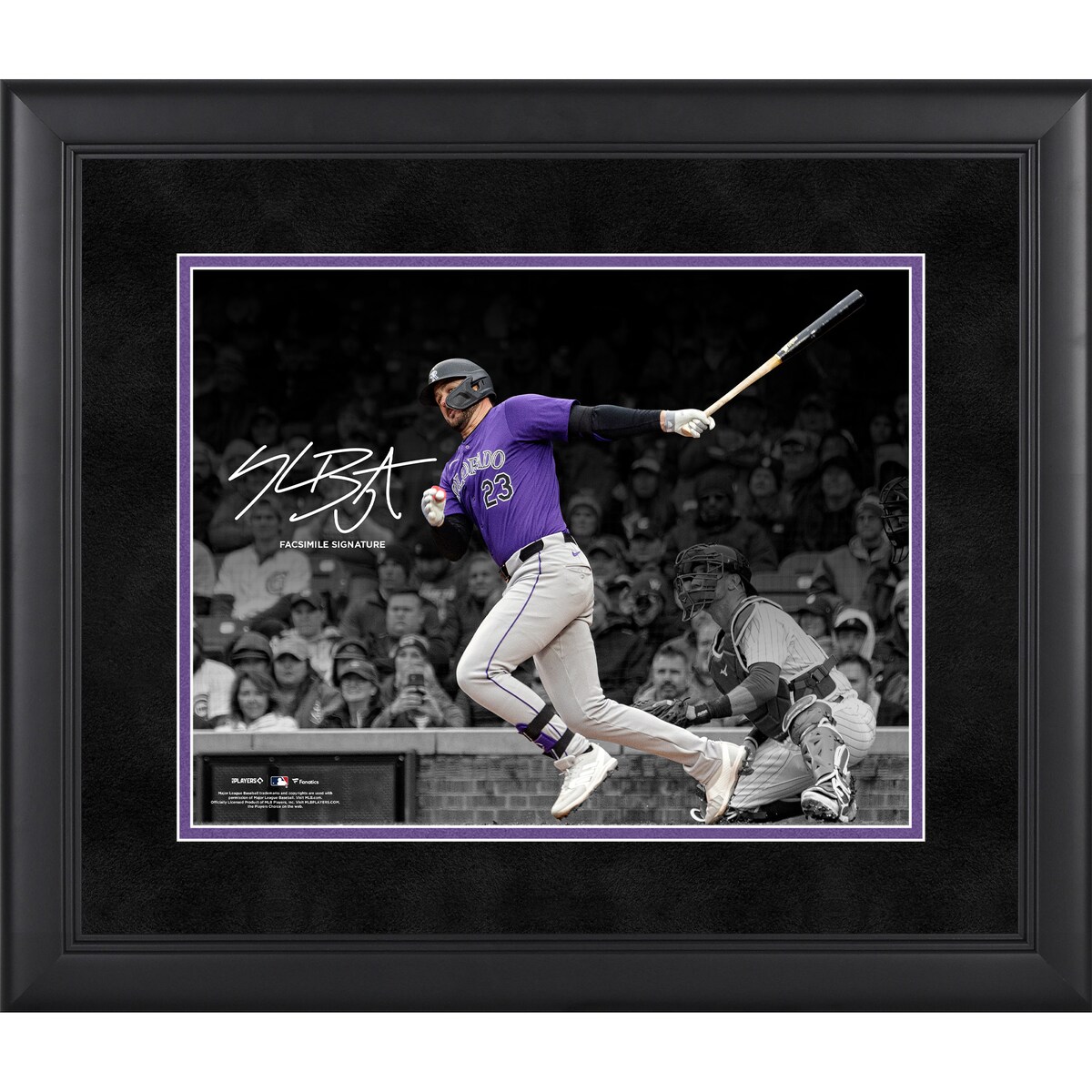 【公式グッズ】MLB ロッキーズ クリス・ブライアント コレクタブルフォト Fanatics Authentic/ファナティクスオーセンティック (UNS MLB PF31 FRAMING 45419)