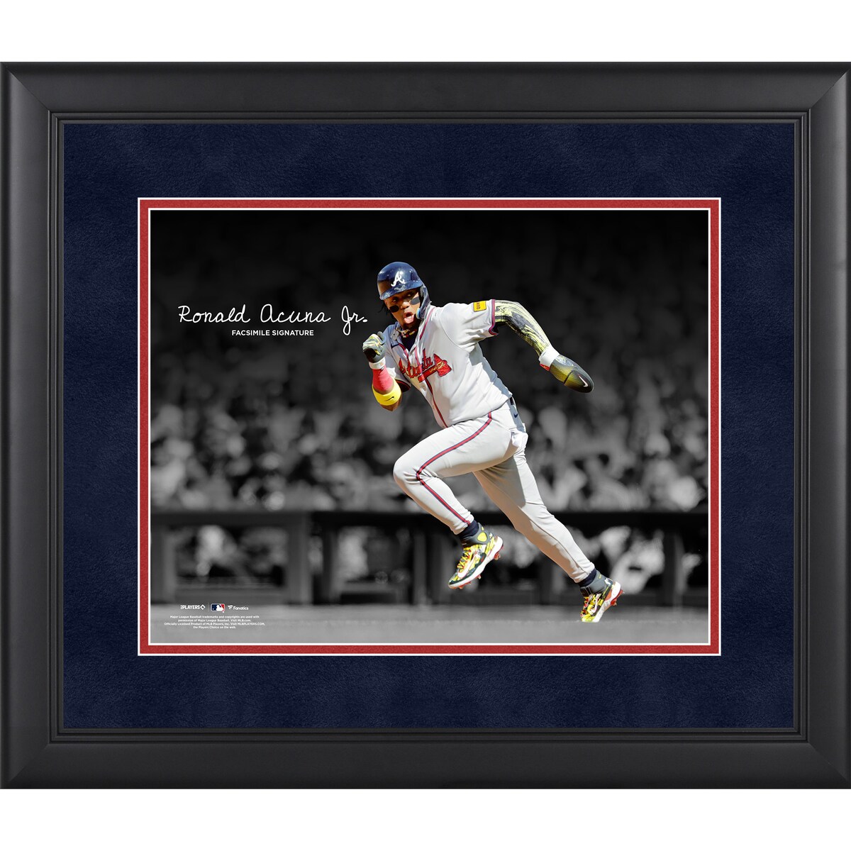 【公式グッズ】MLB ブレーブス ロナルド・アクーニャJr. コレクタブルフォト Fanatics Authentic/ファナティクスオーセンティック (UNS MLB PF31 FRAMING 45419)