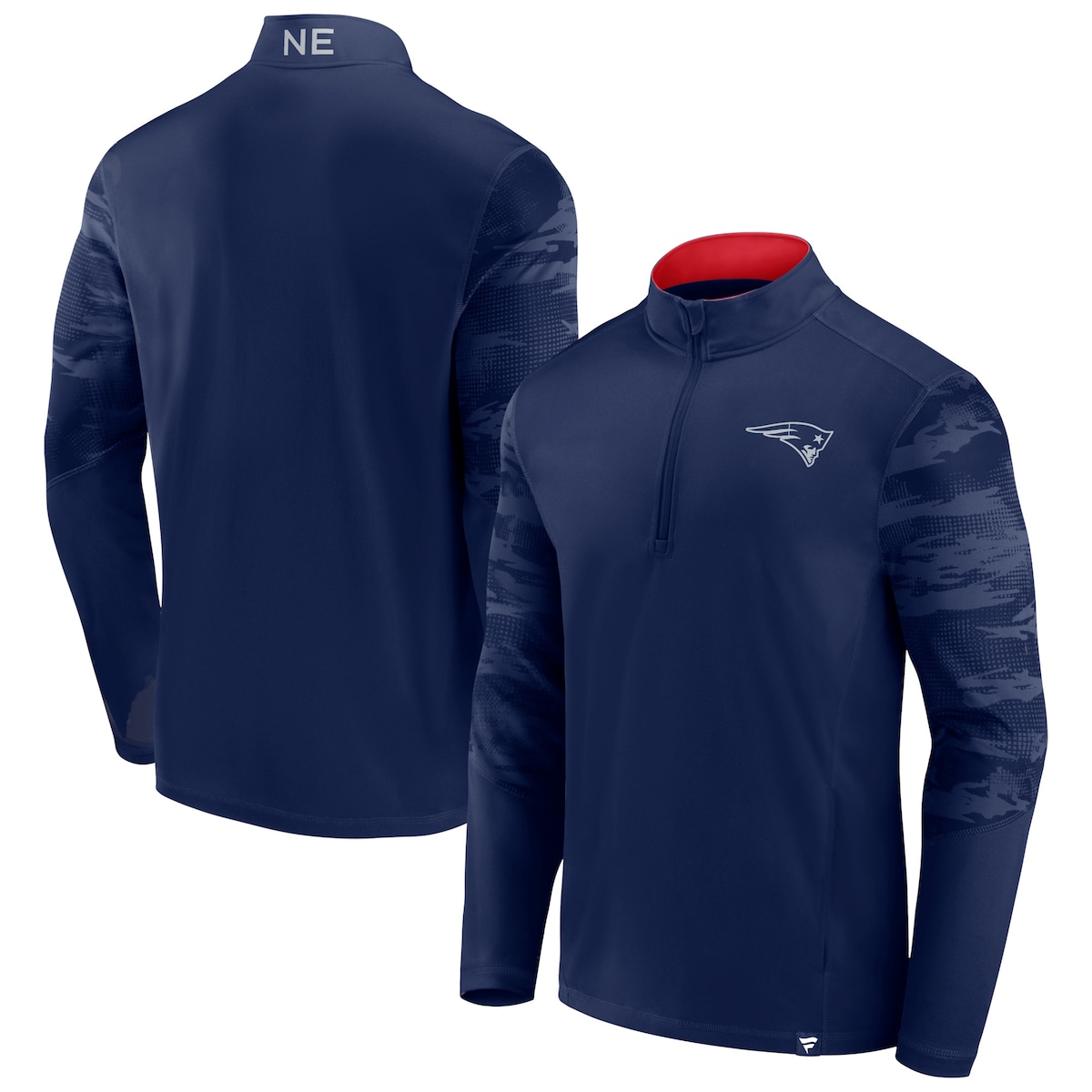 【公式グッズ】NFL ペイトリオッツ プルオーバー Fanatics/ファナティクス メンズ ネイビー (NFL 22 Men's Fanatics Branded Ringer Mock Neck Quarter Zip)｜Fanatics公式ストア 店 10,774円