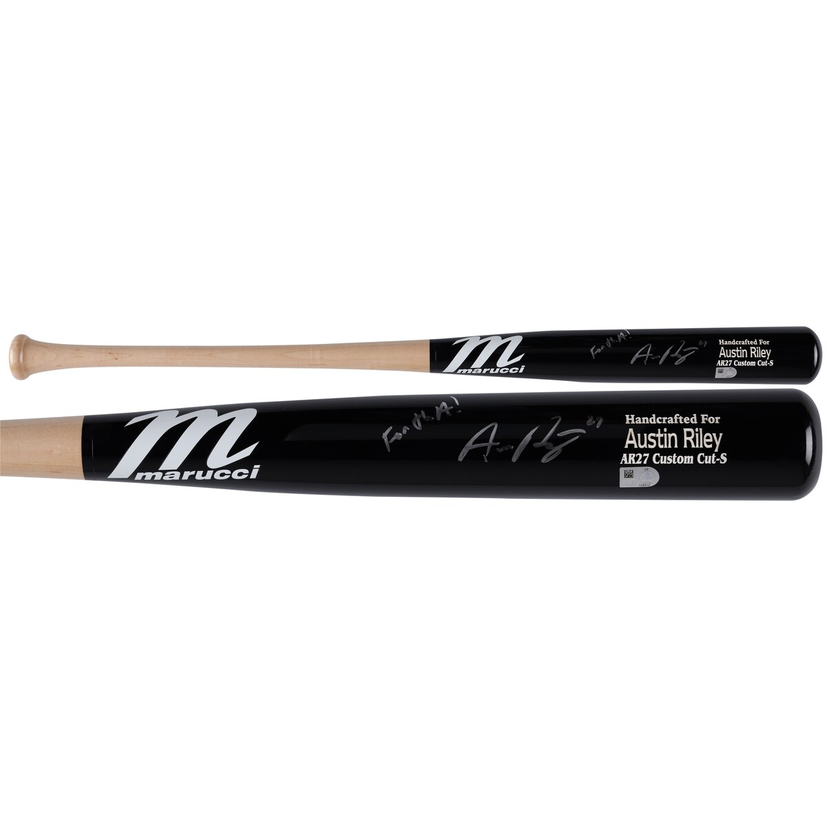 【MLB公式ホログラム付】MLB ブレーブス オースティン・ライリー 直筆サイン バット Fanatics（ファナティクス） (AUT BAT 45183)