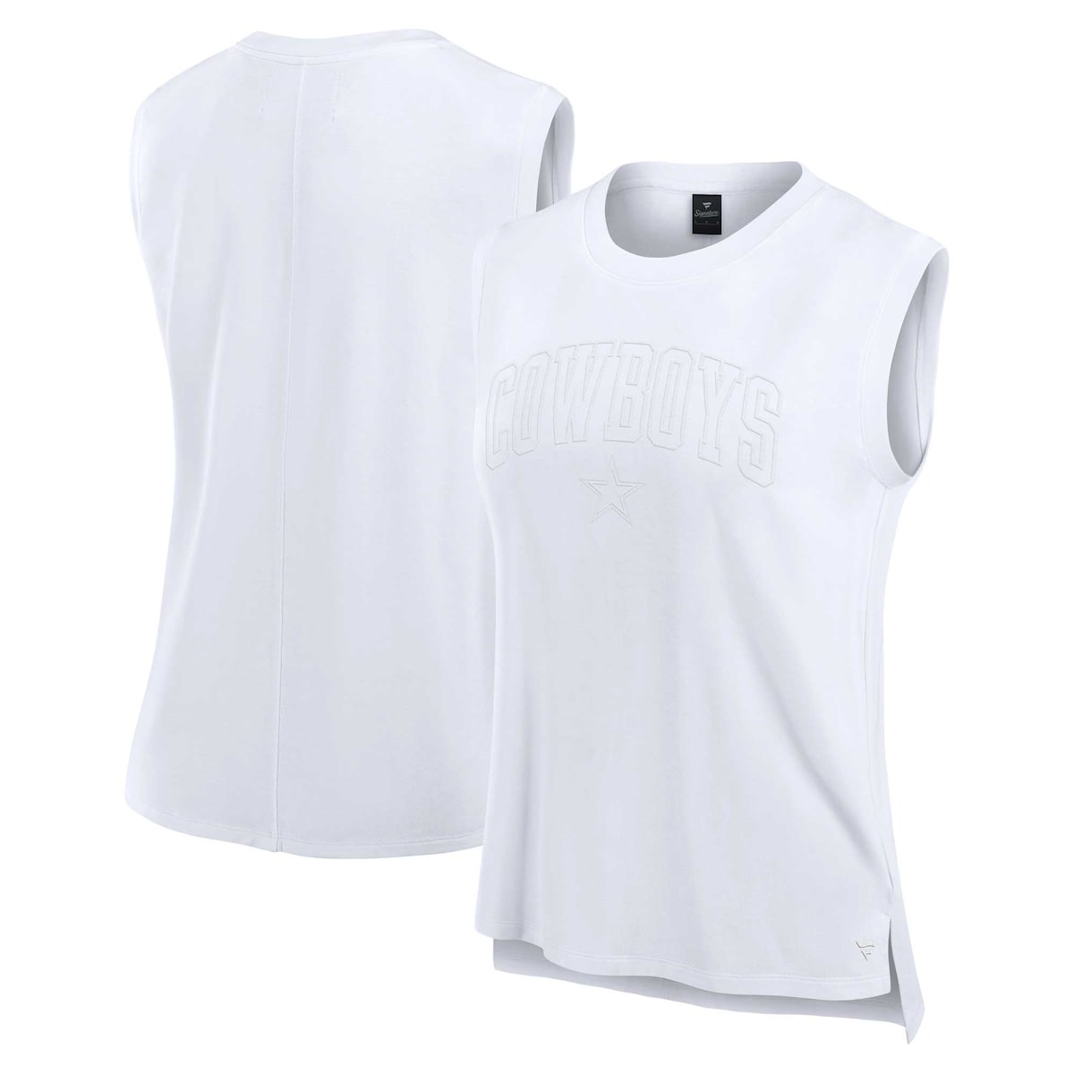 【公式グッズ】NFL カウボーイズ タンクトップ Fanatics/ファナティクス レディース ホワイト (24 Women's Fanatics Branded Front Office Tank)｜Fanatics公式ストア 店
