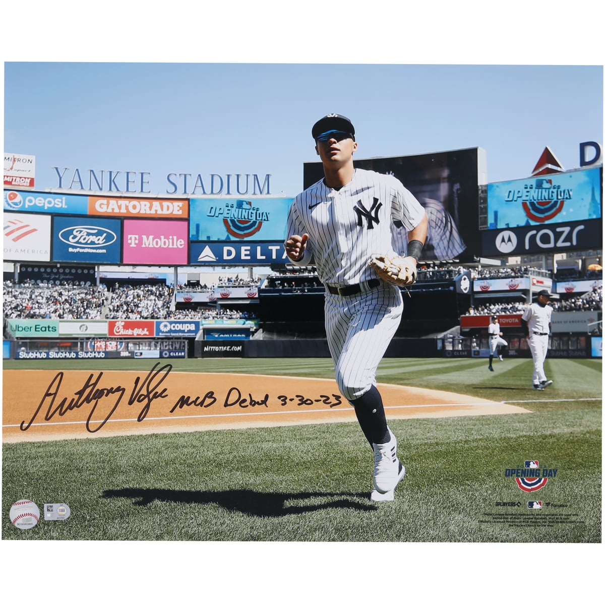 【MLB公式ホログラム付】MLB ヤンキース アンソニー・ボルペ 直筆サイン フォト （16x20） Fanatics Authentic/ファナティクスオーセンティック (AUT 16x20 PHOTO 45015)
