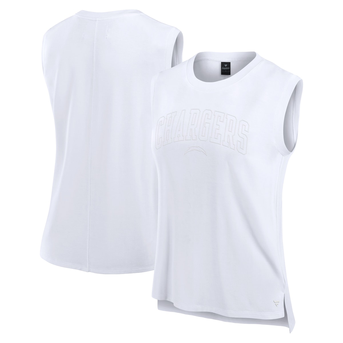 【公式グッズ】NFL チャージャーズ タンクトップ Fanatics/ファナティクス レディース ホワイト (24 Women's Fanatics Branded Front Office Tank)｜Fanatics公式ストア 店