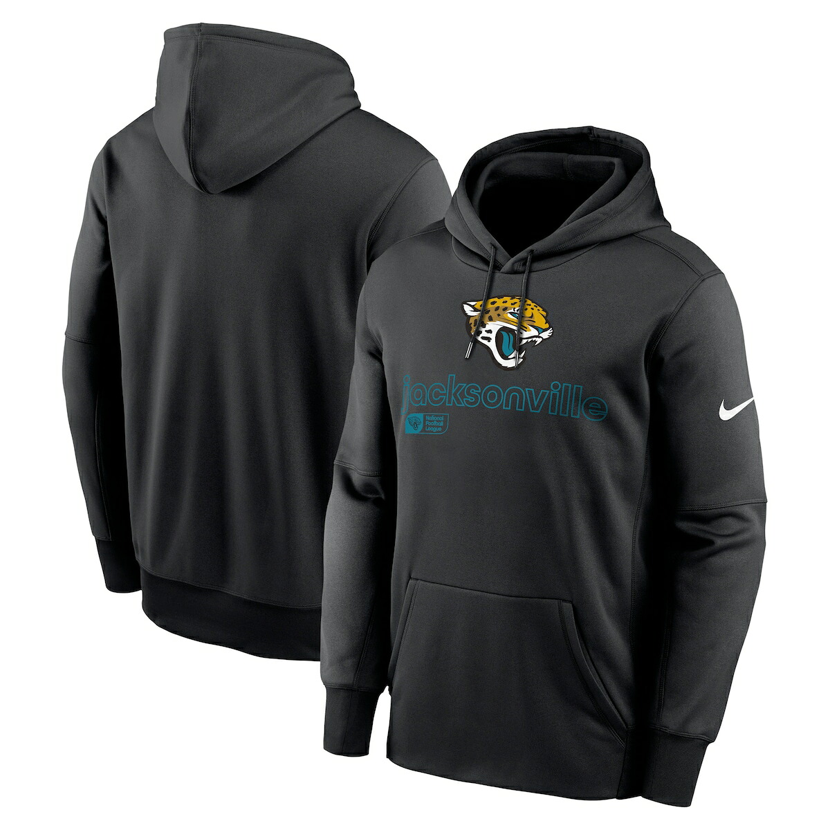 【公式グッズ】NFL ジャガーズ プルオーバー パーカー Nike/ナイキ メンズ ブラック (24 Mens FAN GEAR Nike Therma POH)
