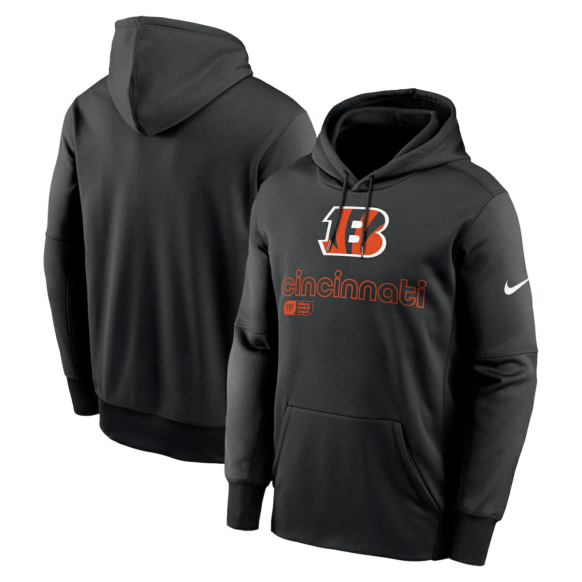 【公式グッズ】NFL ベンガルズ プルオーバー パーカー Nike/ナイキ メンズ ブラック (24 Mens FAN GEAR Nike Therma POH)
