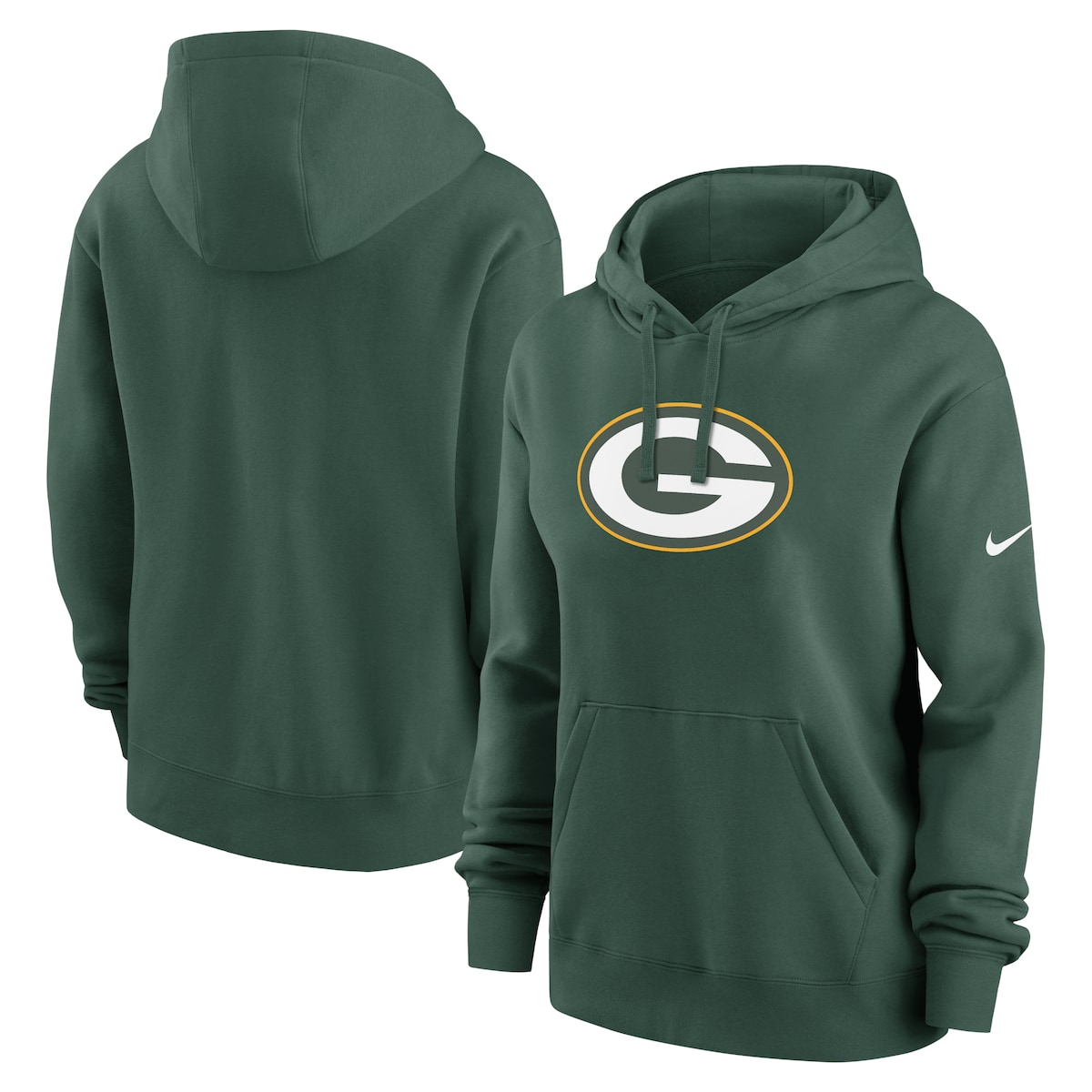 【公式グッズ】NFL パッカーズ フリース パーカー Nike/ナイキ レディース グリーン (24 Women's Nike Club Fleece Hoodie)