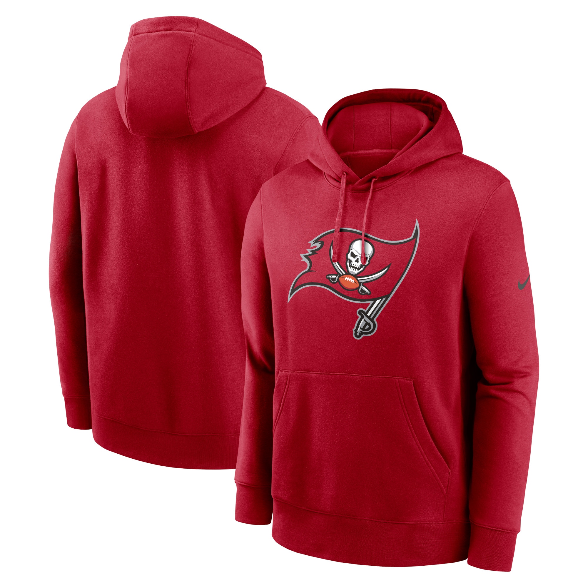 【公式グッズ】NFL バッカニアーズ プルオーバー パーカー Nike/ナイキ メンズ レッド (24 Mens FAN GEAR Nike Club Logo POH)