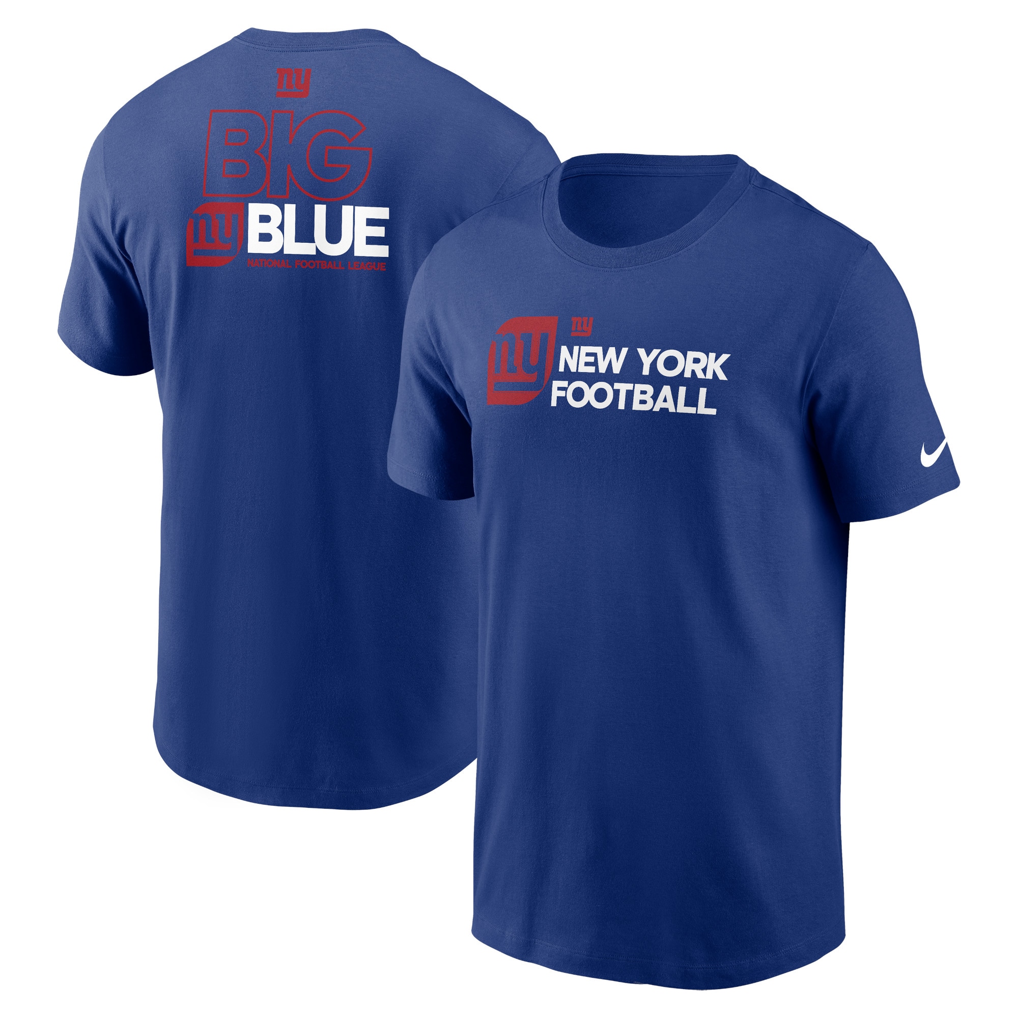 【公式グッズ】NFL ジャイアンツ Tシャツ Nike/ナイキ メンズ ロイヤル (24 Mens FAN GEAR Nike NFL 2 HIT TEAM OUTLINE SST)