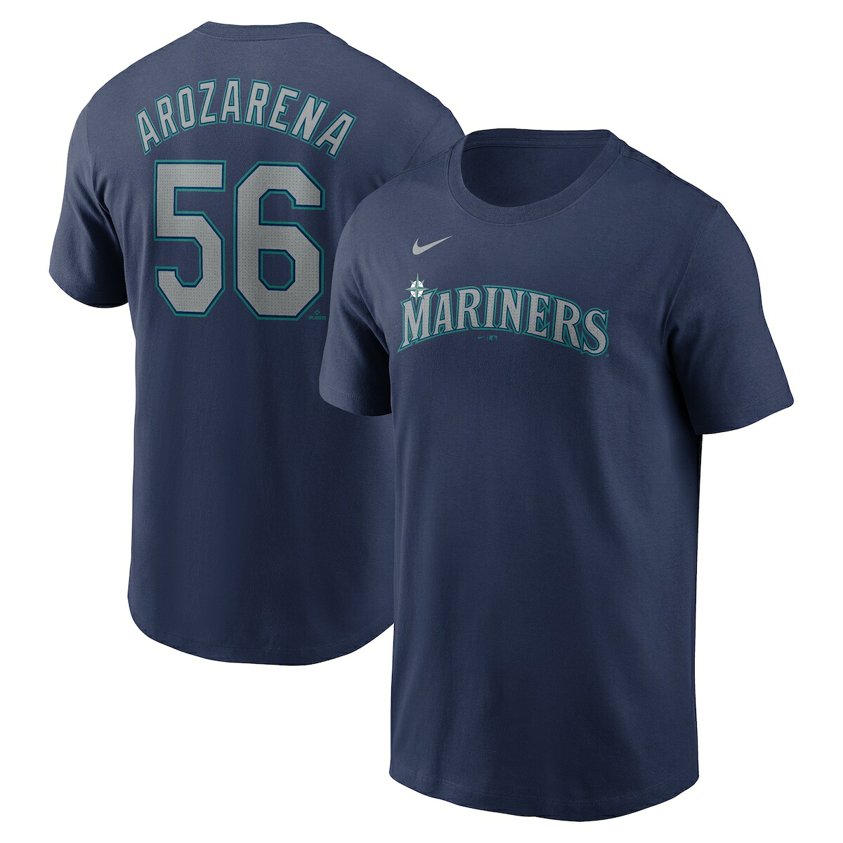 【公式グッズ】MLB マリナーズ ランディ・アロザレーナ ネーム&ナンバー Tシャツ Nike/ナイキ メンズ ネイビー (Nike Fuse N&N Men's Home Tee - 2024 Trade Deadline Generic IDs)｜Fanatics公式ストア 店