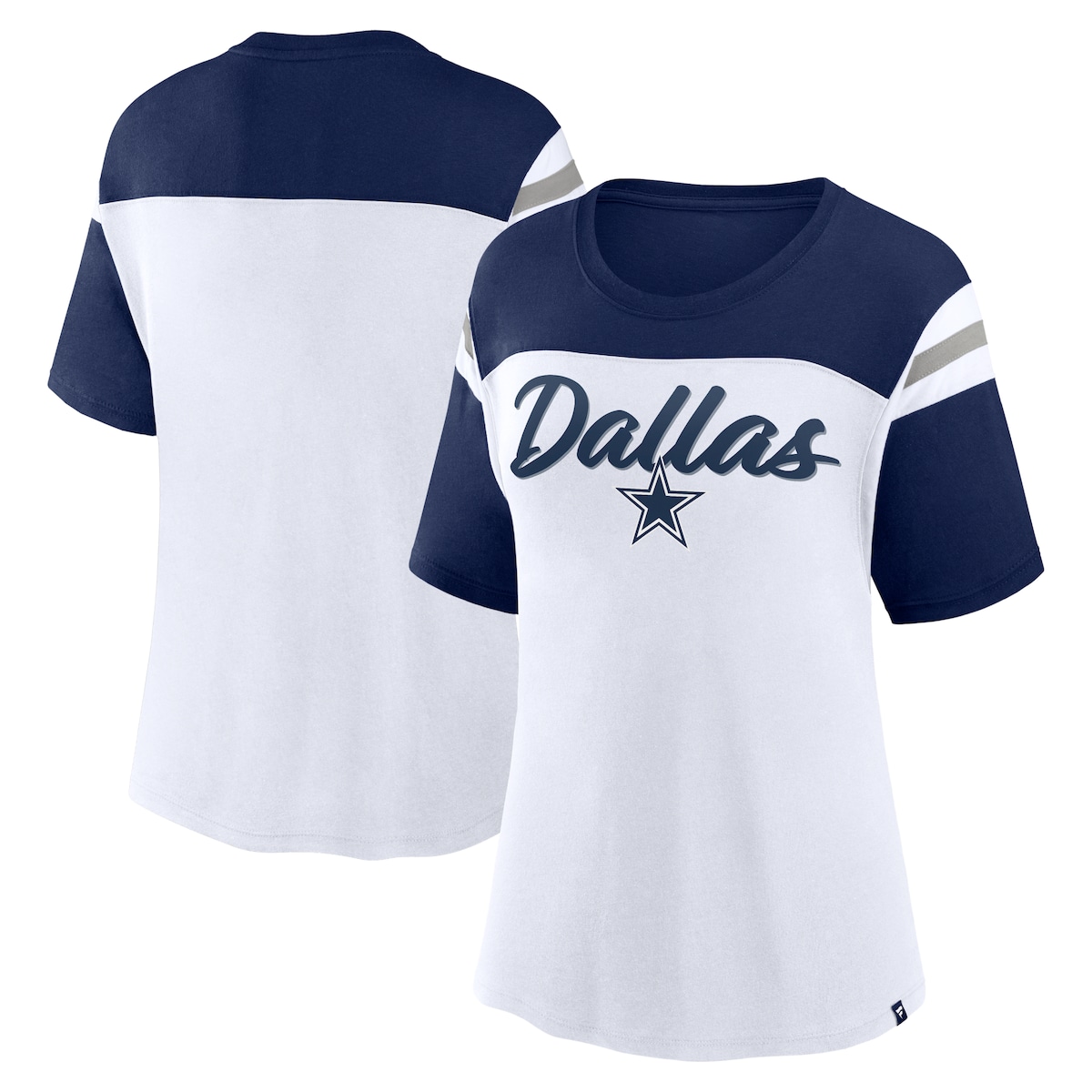 【公式グッズ】NFL カウボーイズ Tシャツ Fanatics/ファナティクス レディース ホワイト (24 Women's Cheer Chant Biblend Short Sleeve Fashion Top)