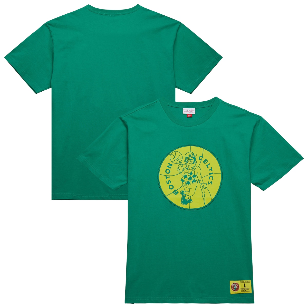 【公式グッズ】NBA セルティックス Tシャツ Mitchell & Ness/ミッチェル＆ネス メンズ グリーン (NBA MNC Men's HWC Neon Nights Premium SS Tee)｜Fanatics公式ストア 店