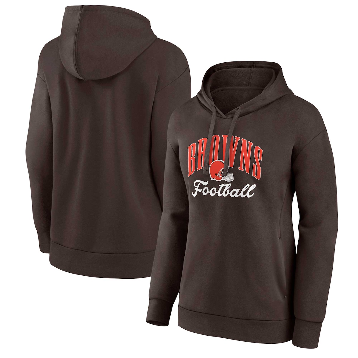 【公式グッズ】NFL ブラウンズ プルオーバー パーカー Fanatics/ファナティクス レディース ブラウン (22 Women's Victory Script POH)