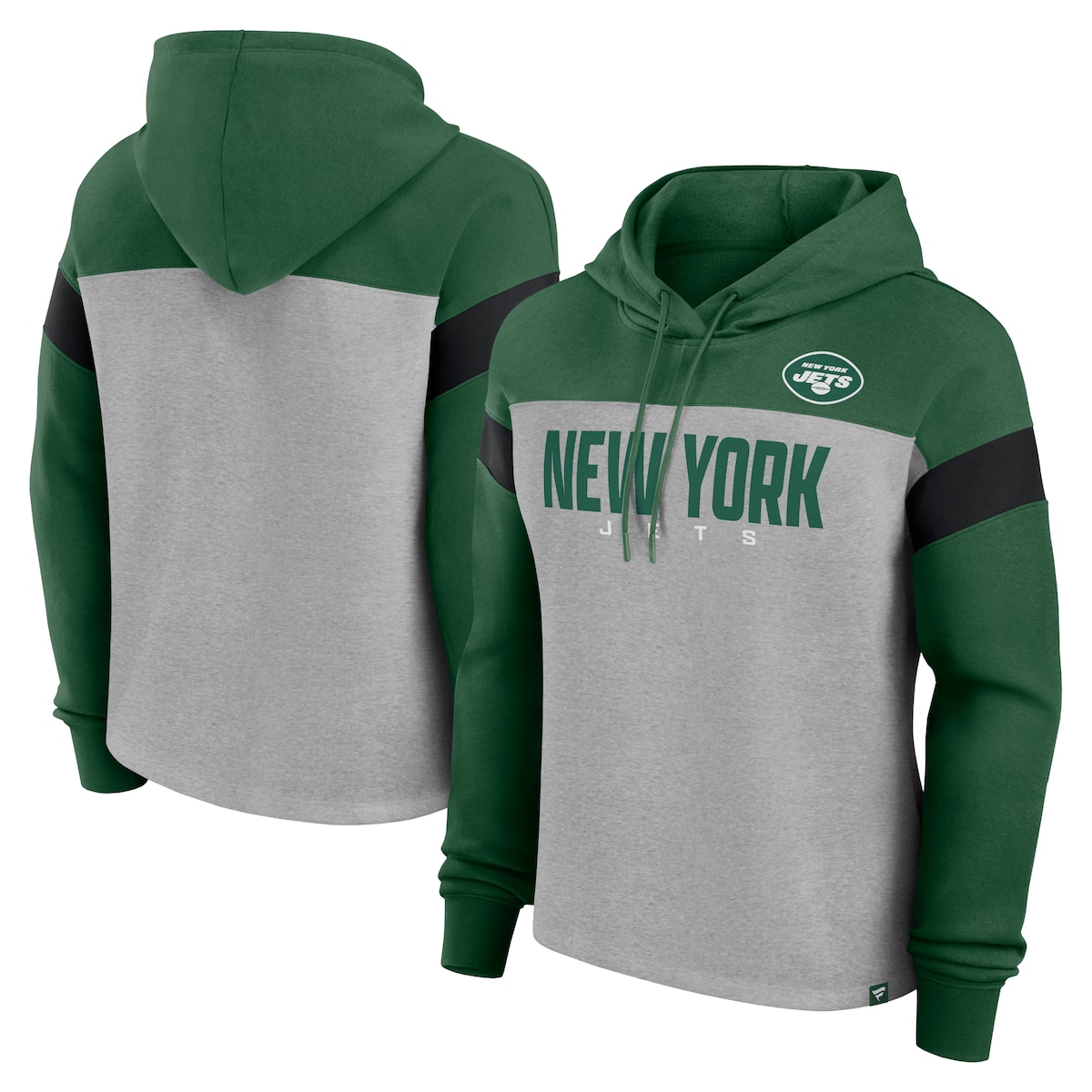 【公式グッズ】NFL ジェッツ プルオーバー パーカー Fanatics/ファナティクス レディース ヘザーグレイ (24 Women's Bold Play Call Cotton Fleece Pullover Hood) 13,269円