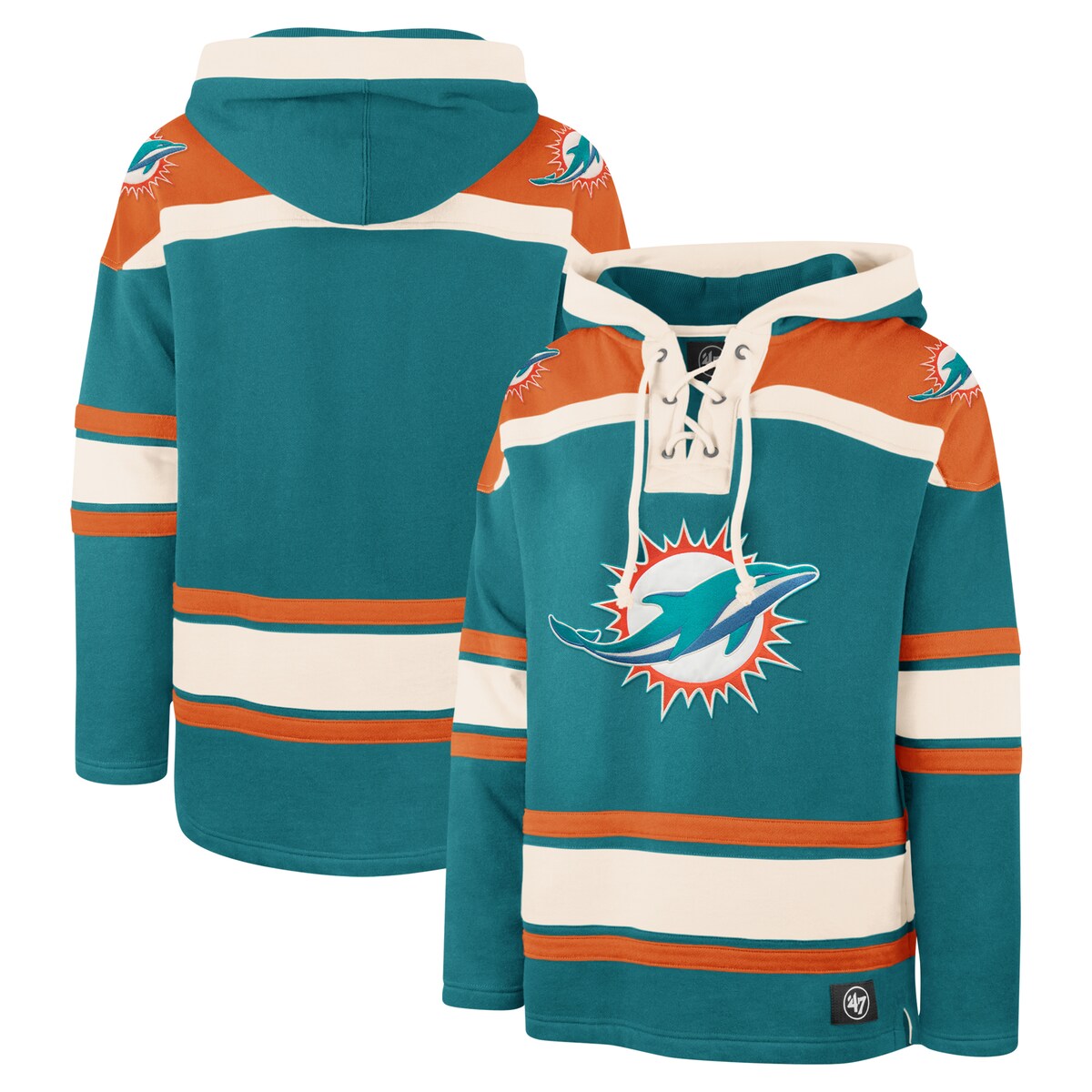 【公式グッズ】NFL ドルフィンズ プルオーバー パーカー '47/フォーティーセブン メンズ アクア (SUPERIOR LACER HOOD MENS) 20,811円
