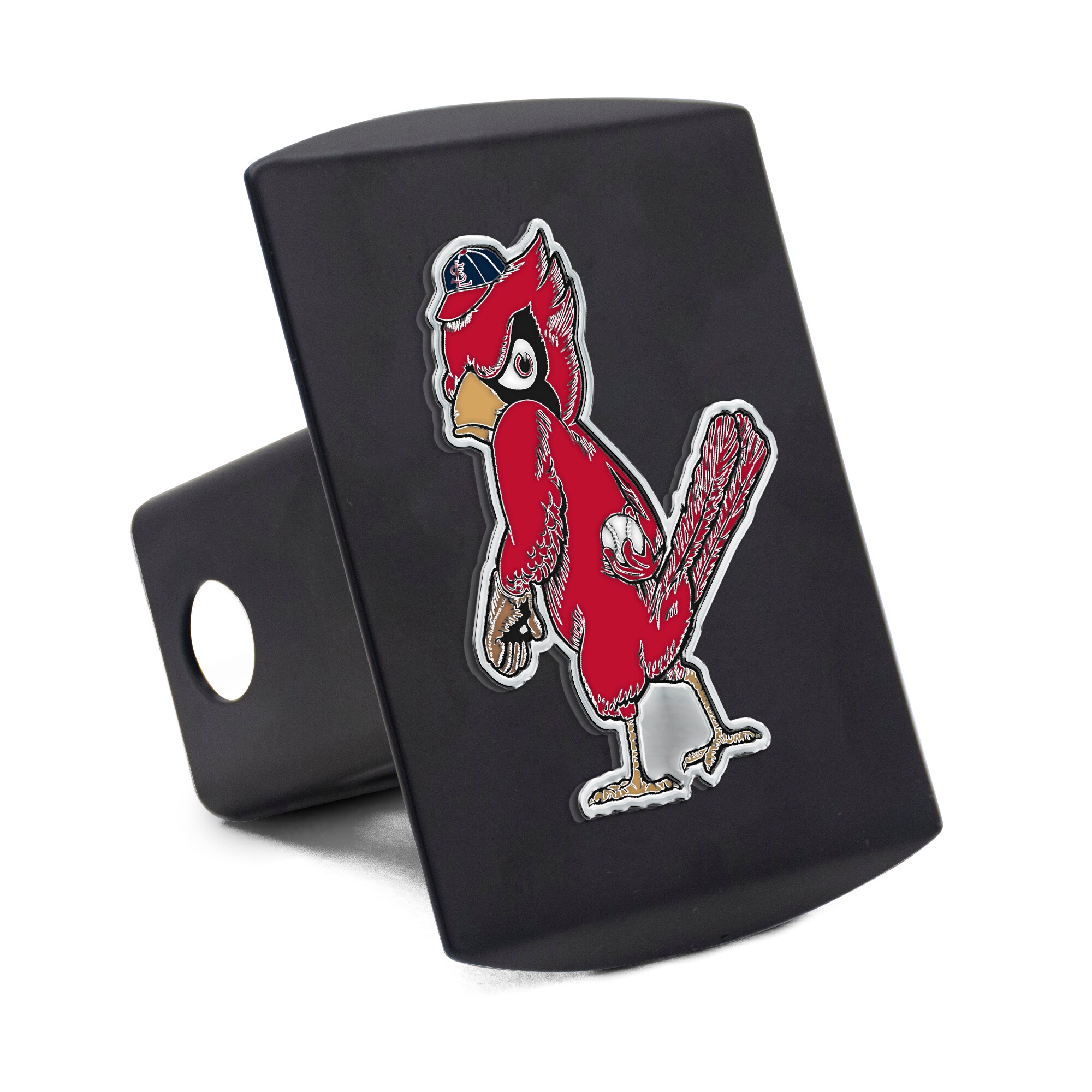 【公式グッズ】MLB カージナルス カー用品・カーアクセサリー WinCraft ブラック (Premium Metal Full Color Logo Black Hitch Cover) 5,731円