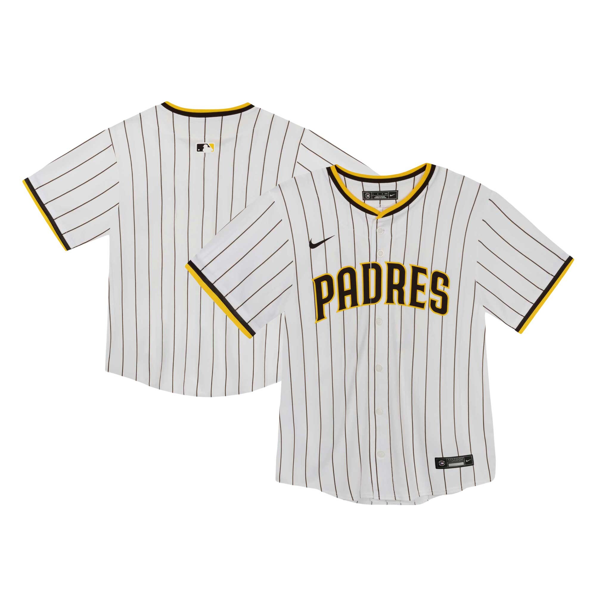 【公式グッズ】MLB パドレス ホーム ユニフォーム Nike/ナイキ トドラー・幼児サイズ ホワイト (Toddler Home Blank Game Jersey)
