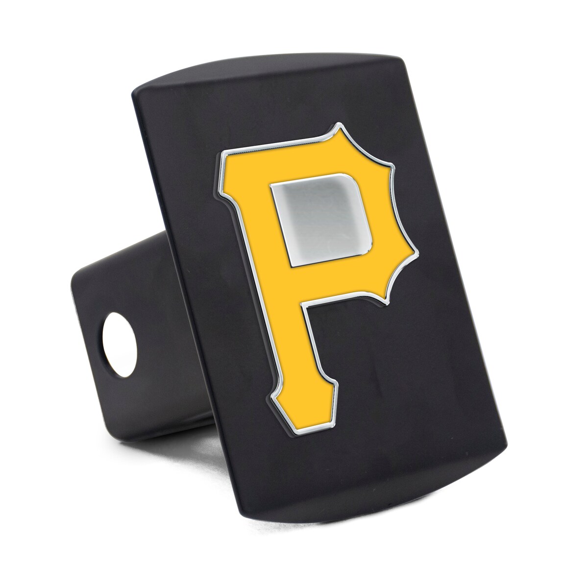 【公式グッズ】MLB パイレーツ カー用品・カーアクセサリー WinCraft ブラック (Premium Metal Full Color Logo Black Hitch Cover)
