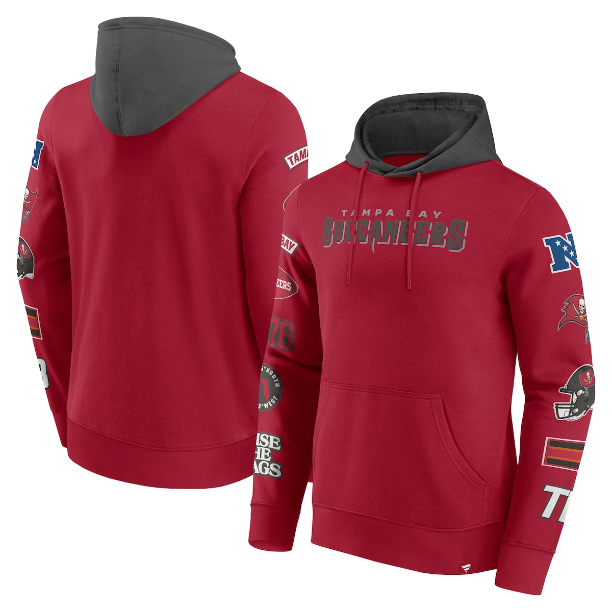 【公式グッズ】NFL バッカニアーズ プルオーバー パーカー Fanatics/ファナティクス メンズ レッド (24 MENS Fanatics Patched Out Cotton POH)
