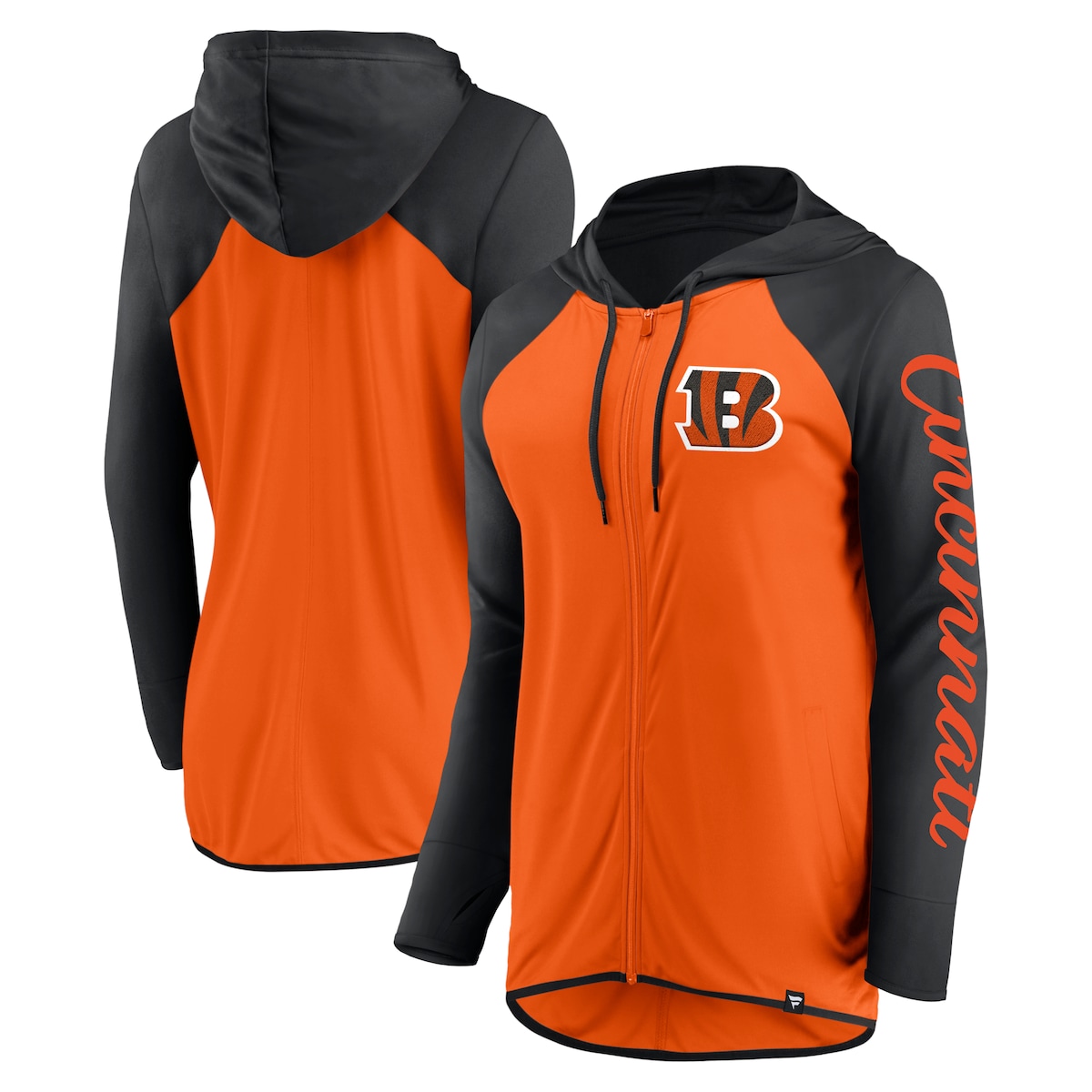 【公式グッズ】NFL ベンガルズ フルジップ パーカー Fanatics/ファナティクス レディース オレンジ (24 Women's LC Sleeve Script Poly Full-Zip Hood) 10,891円