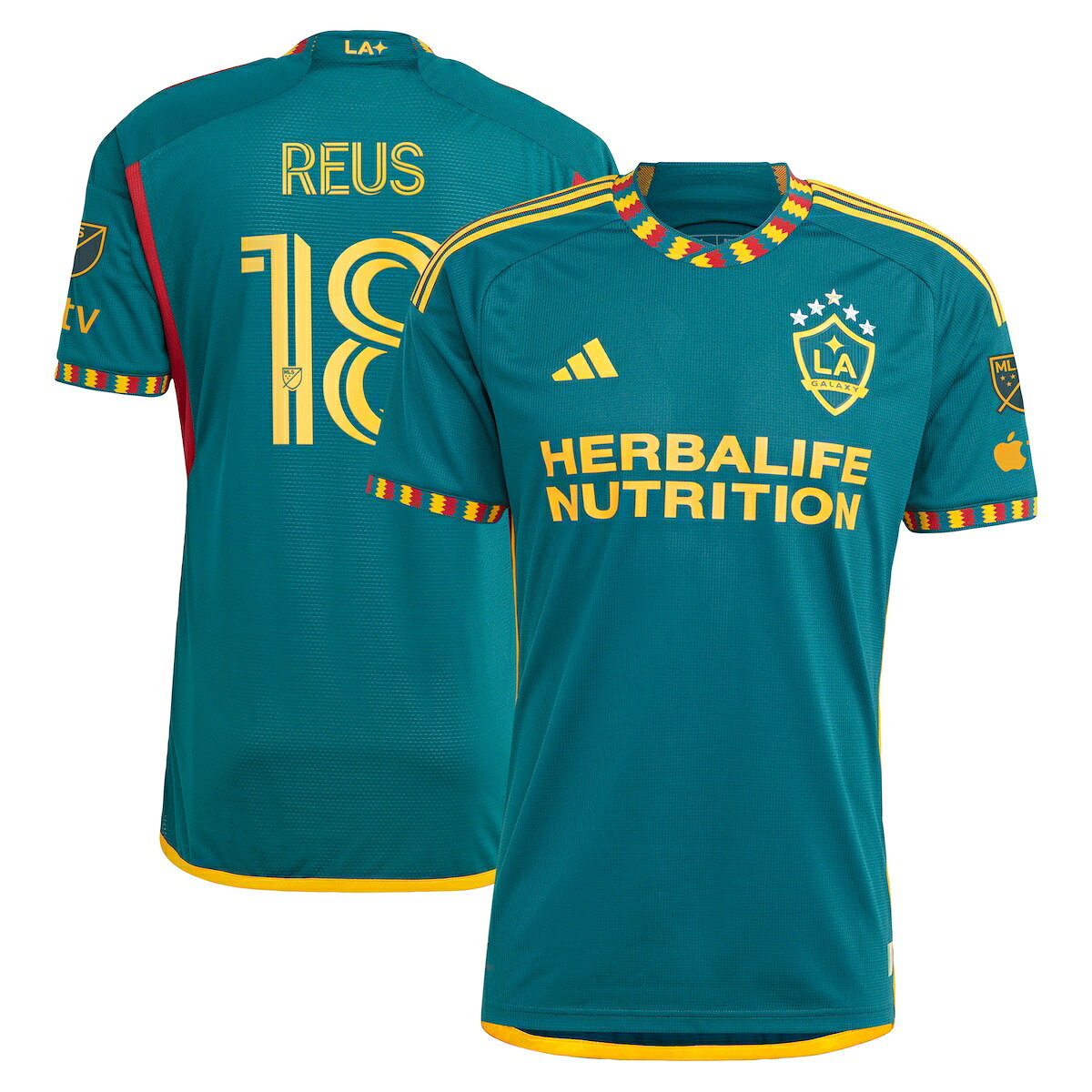 【公式グッズ】MLS LAギャラクシー マルコ・ロイス オーセンティック ユニフォーム Adidas/アディダス メンズ グリーン (ADI 2023/24 Men's Authentic Jersey - Player)