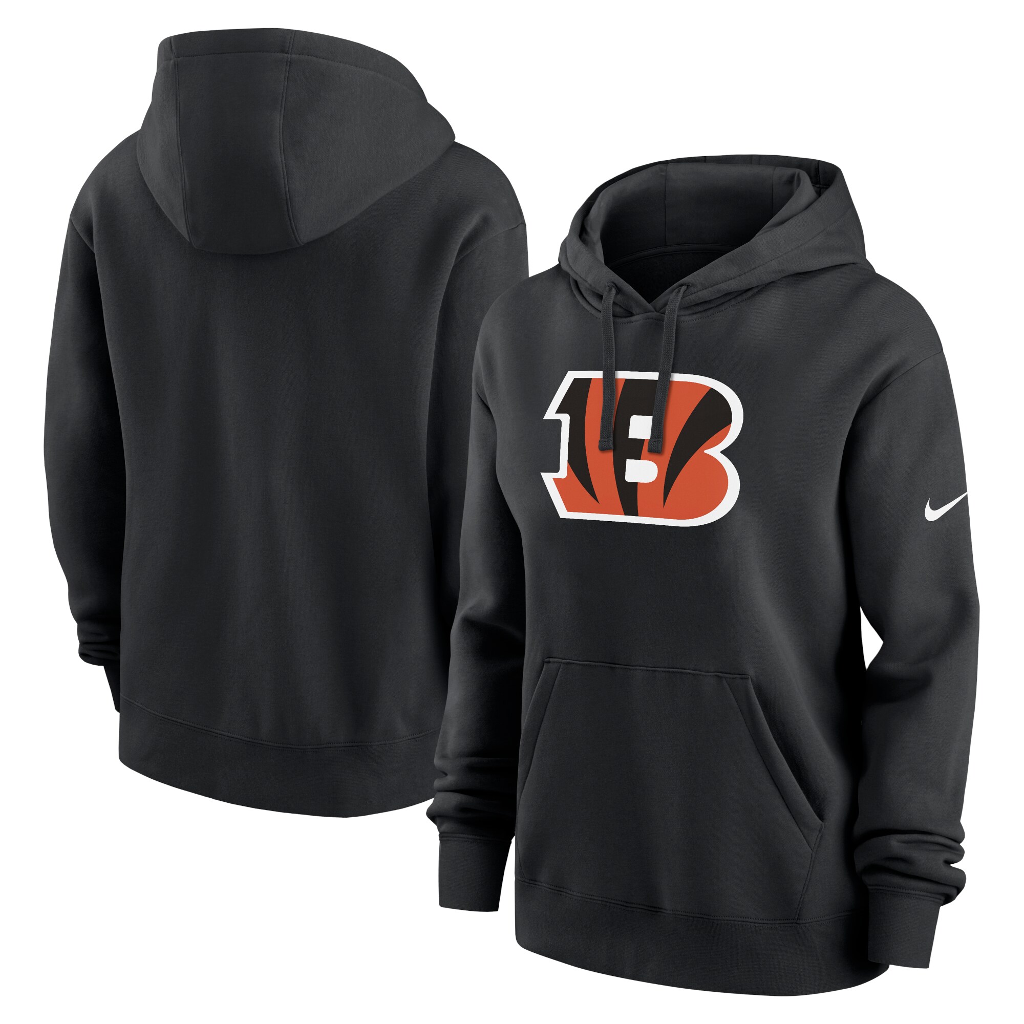 【公式グッズ】NFL ベンガルズ プルオーバー パーカー Nike/ナイキ レディース ブラック (24 Women's Nike Club Fleece Hoodie)