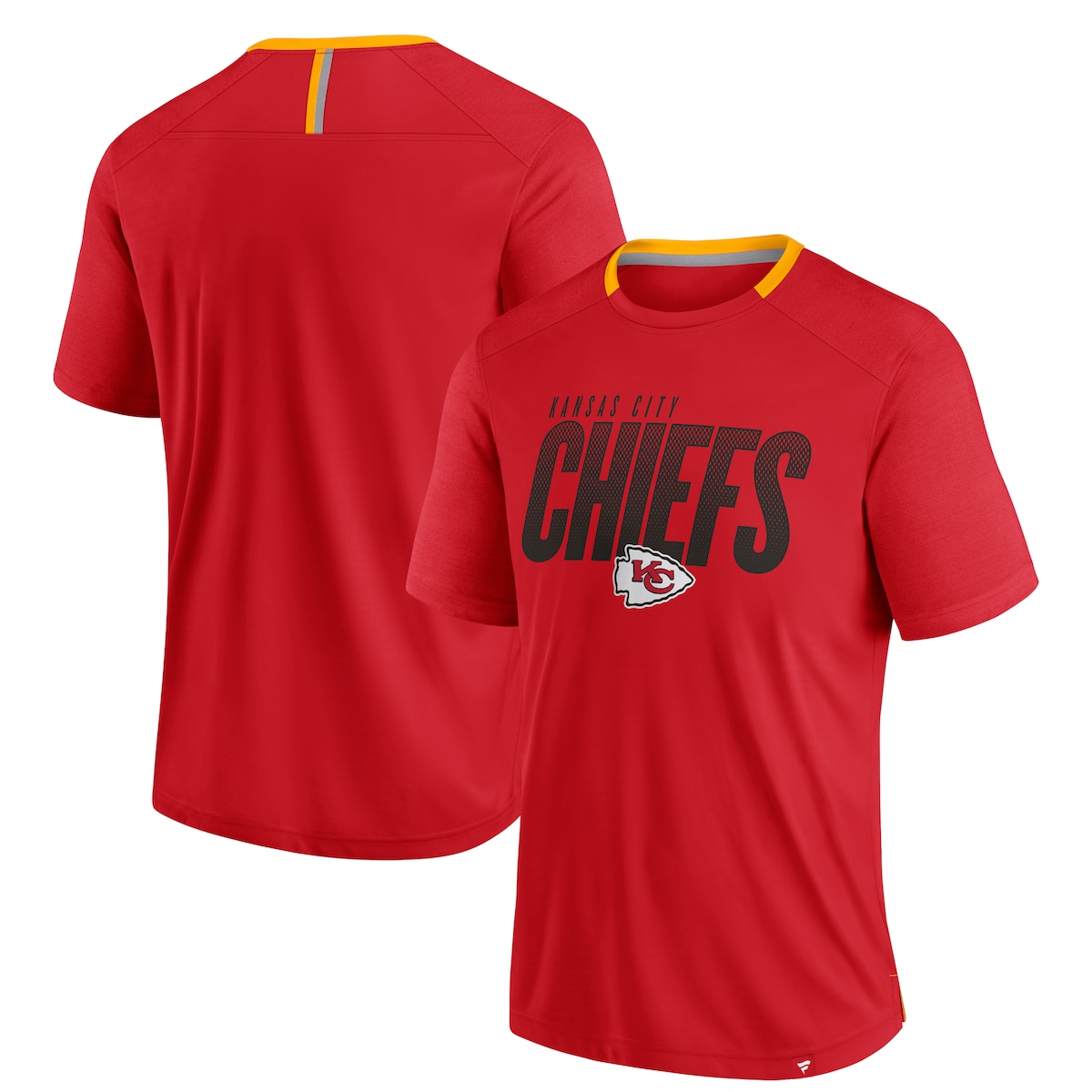 【公式グッズ】NFL チーフス Tシャツ Fanatics/ファナティクス メンズ レッド (24 MENS Fanatics Defender Fade Dot Slant Poly SST)