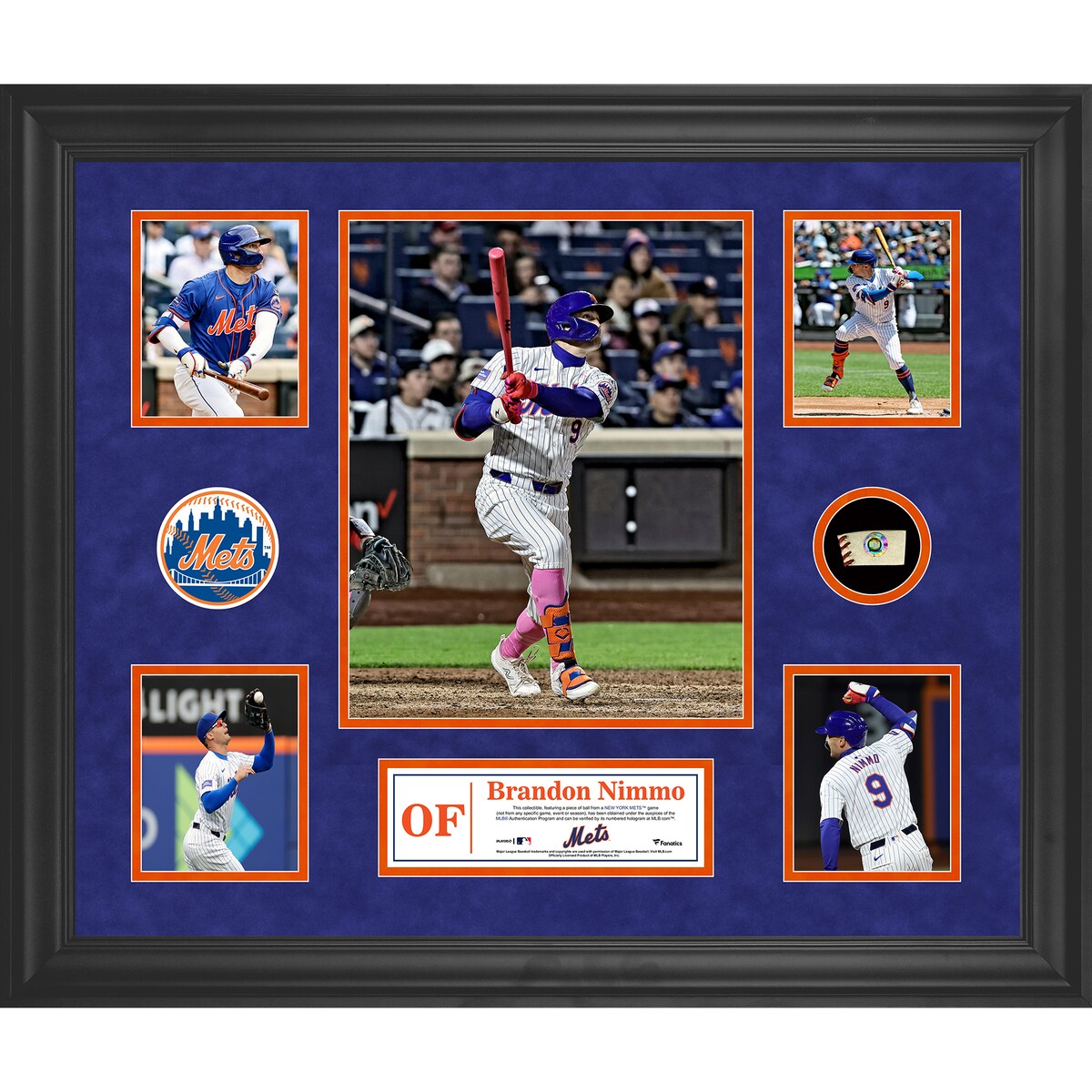 【公式グッズ】MLB メッツ ブランドン・ニモ コレクタブルフォト Fanatics Authentic/ファナティクスオーセンティック (UNS GU PF05 FRAMING 45511)
