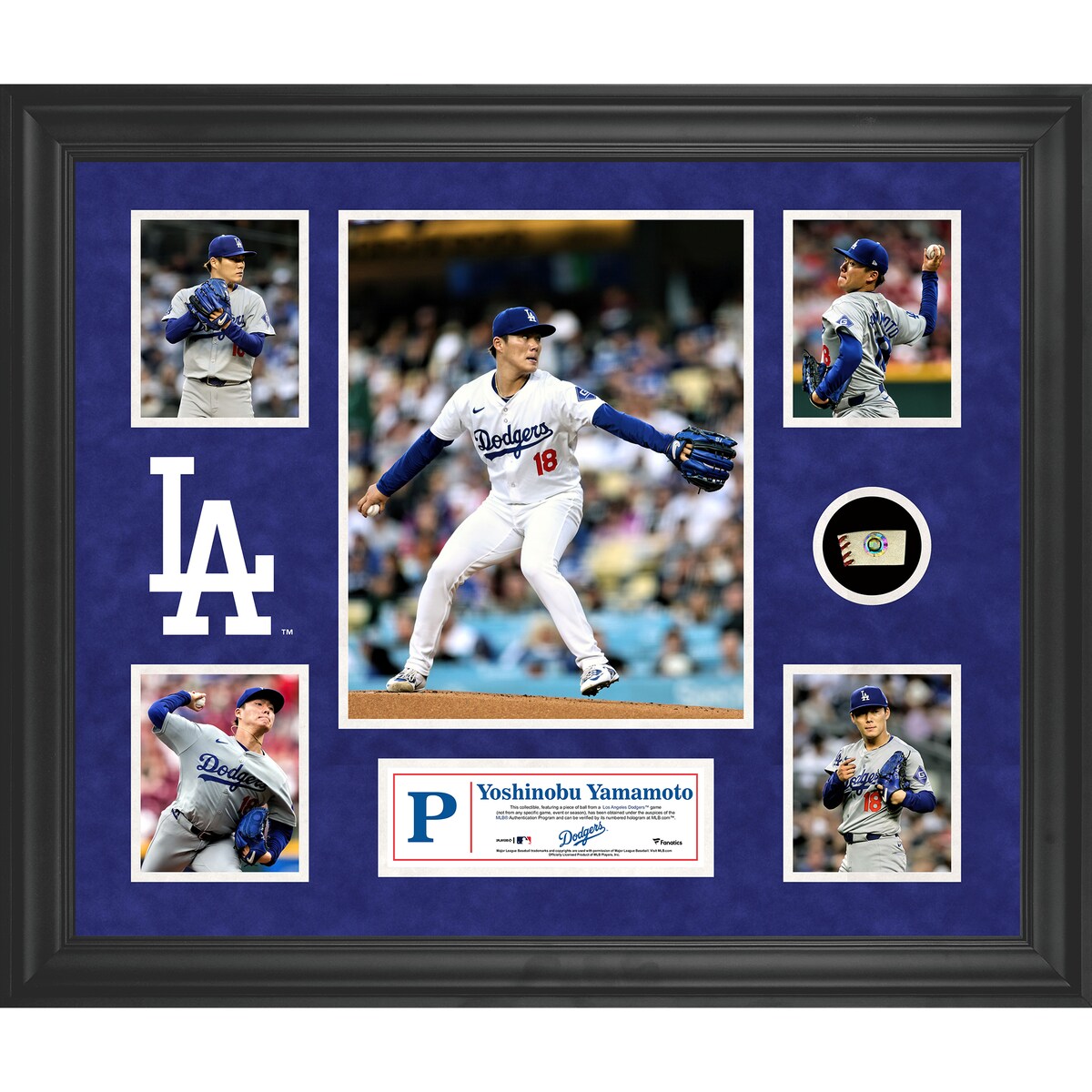 【公式グッズ】MLB ドジャース 山本 由伸 コレクタブルフォト Fanatics Authentic/ファナティクスオーセンティック (UNS GU PF05 FRAMING 45511)