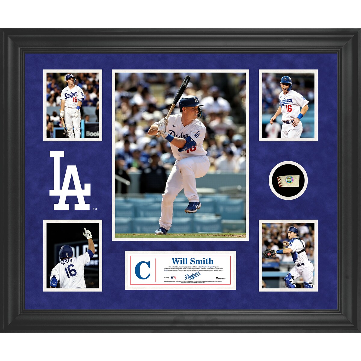【公式グッズ】MLB ドジャース ウィル・スミス コレクタブルフォト Fanatics Authentic/ファナティクスオーセンティック (UNS GU PF05 FRAMING 45511)