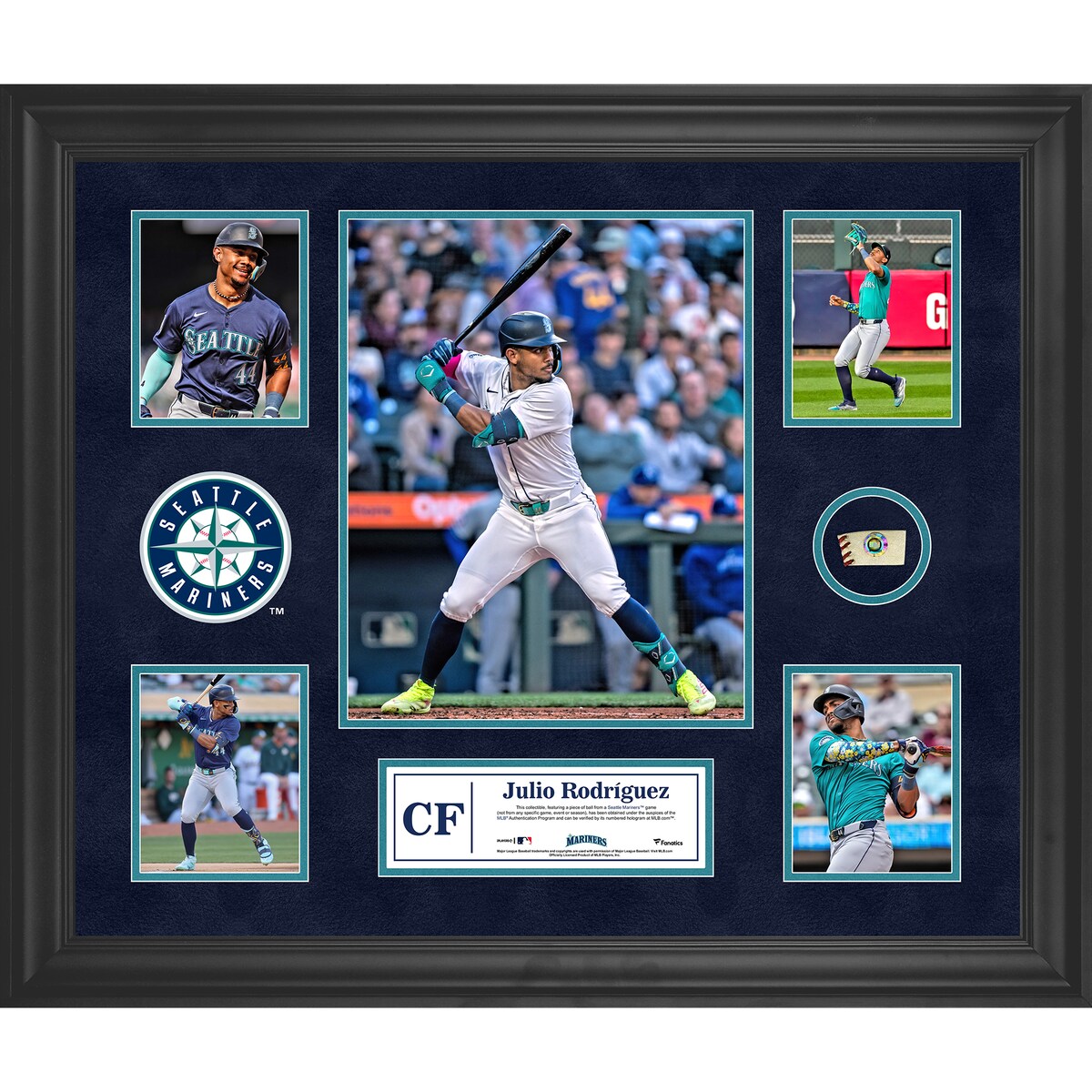 【公式グッズ】MLB マリナーズ フリオ・ロドリゲス コレクタブルフォト Fanatics Authentic/ファナティクスオーセンティック (UNS GU PF05 FRAMING 45511)