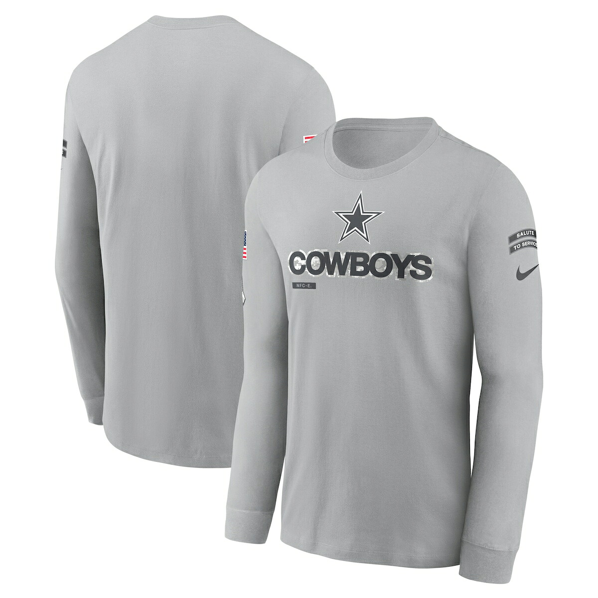 【公式グッズ】NFL カウボーイズ 長袖 Tシャツ Nike/ナイキ メンズ グレイ (24 Men's Nike STS Fan Gear LST)