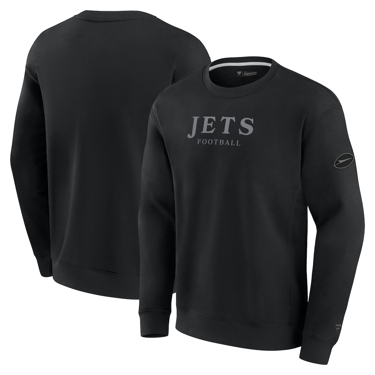 【公式グッズ】NFL ジェッツ フリース トレーナー Fanatics/ファナティクス ブラック (24 MENS Elements Signature Fleece Crew)｜Fanatics公式ストア 店