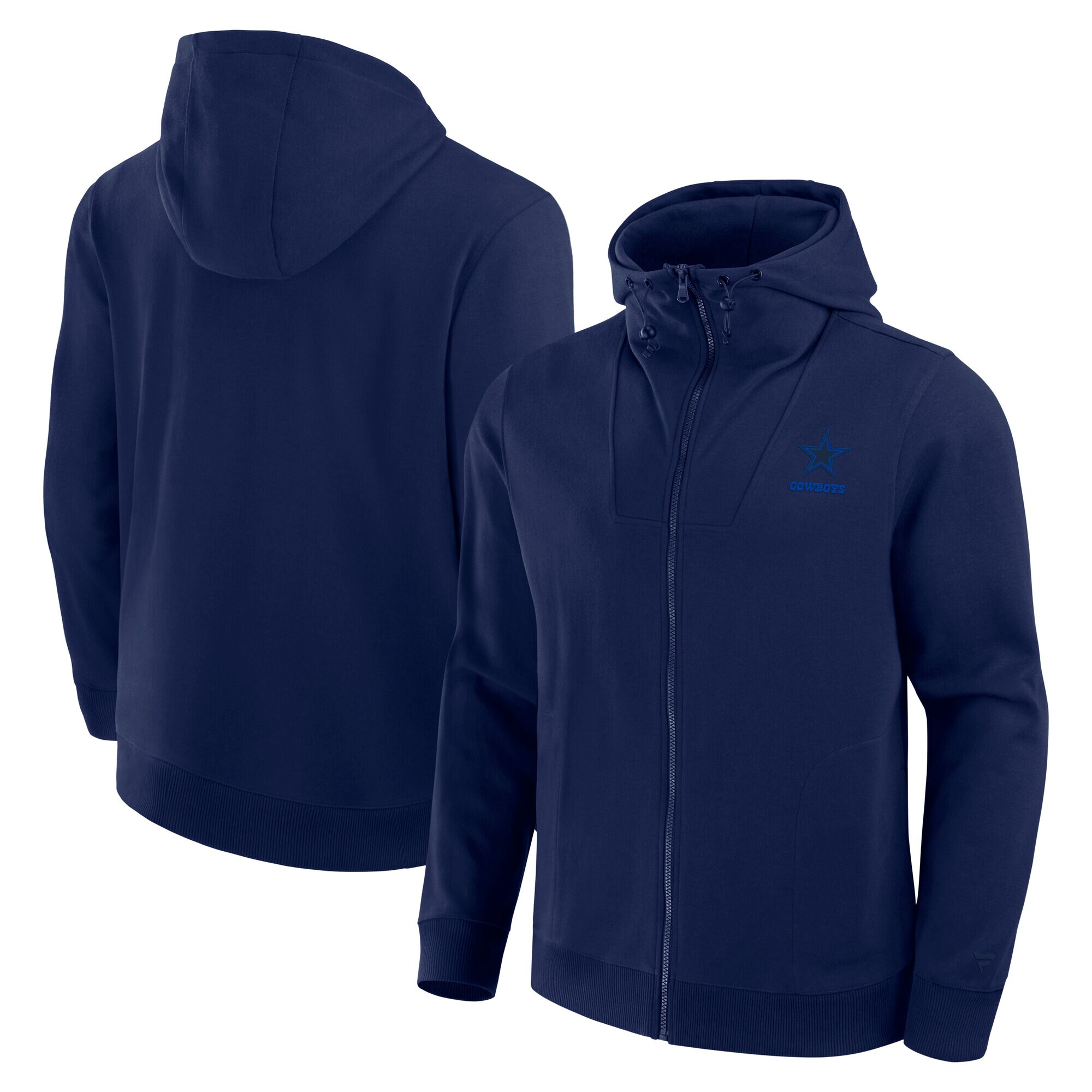 【公式グッズ】NFL カウボーイズ フルジップ パーカー Fanatics/ファナティクス ネイビー (24 MENS Front Office Signature Cotton Hooded Full-Zip)|Fanatics公式ストア 店