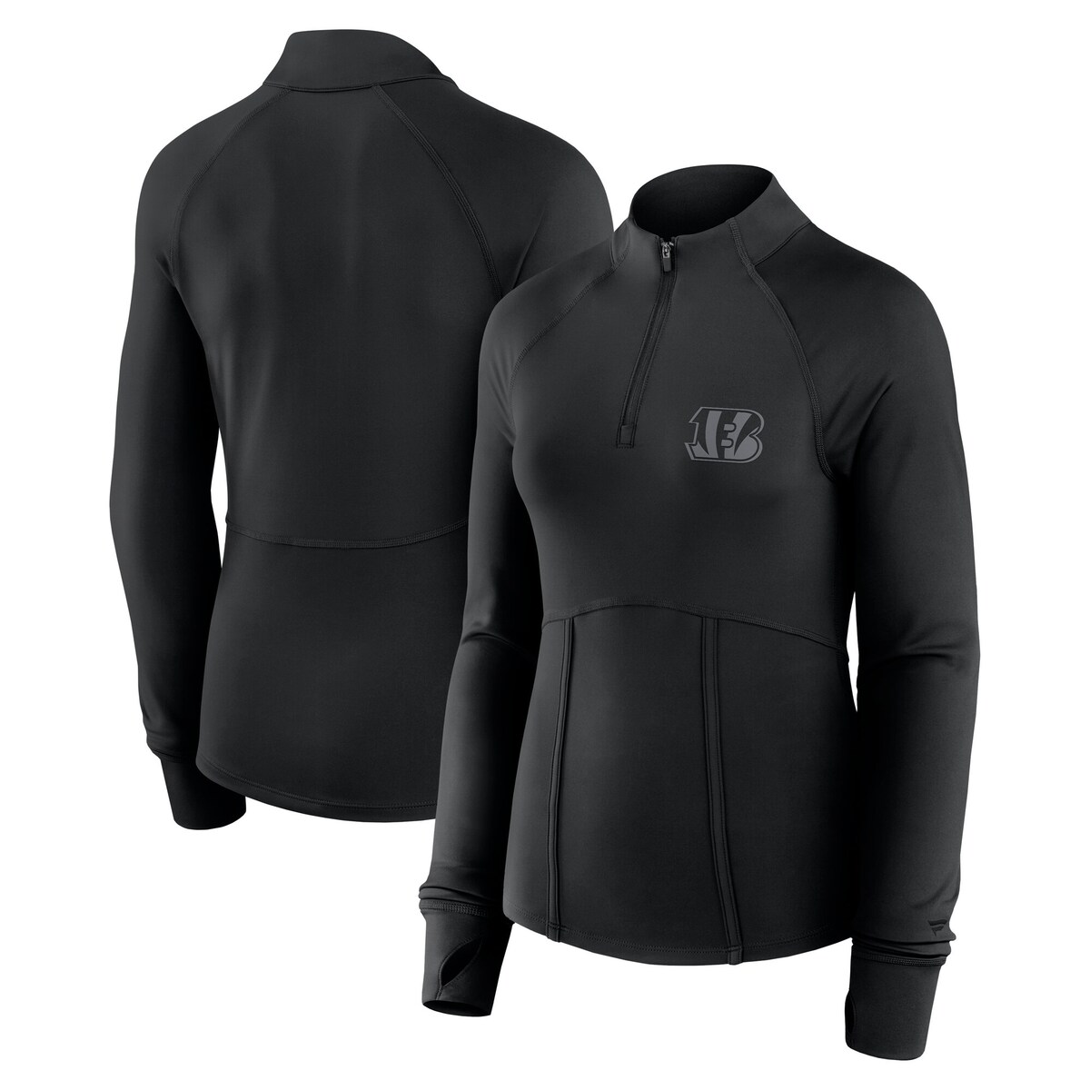 【公式グッズ】NFL ベンガルズ プルオーバー Fanatics/ファナティクス レディース ブラック (24 Womens Elements Signature 1/4 Zip)｜Fanatics公式ストア 店