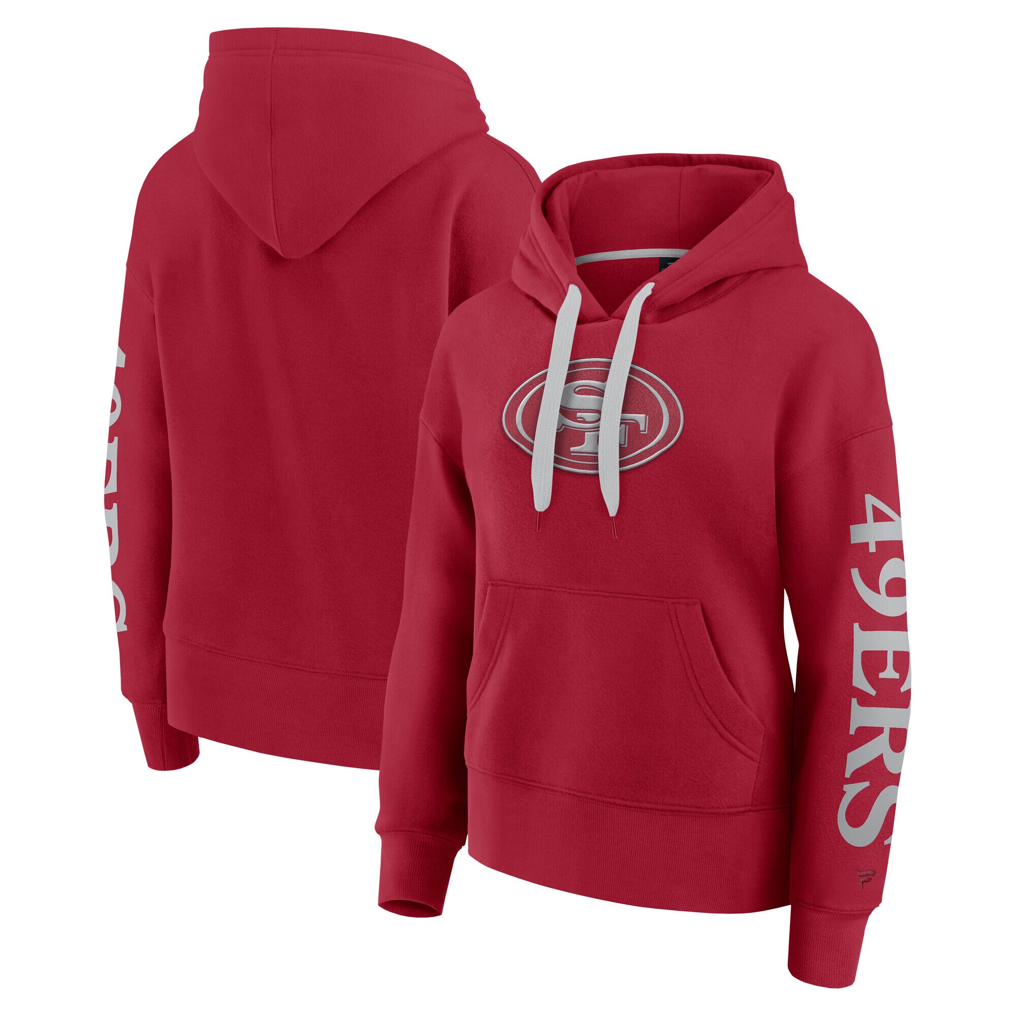 【公式グッズ】NFL 49ers プルオーバー パーカー Fanatics/ファナティクス レディース スカーレット (24 Womens Elements Signature Cotton Fleece POH)｜Fanatics公式ストア 店