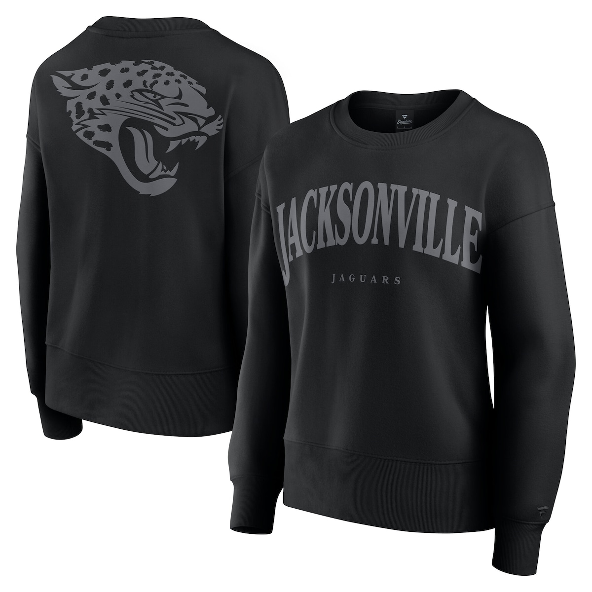【公式グッズ】NFL ジャガーズ トレーナー Fanatics/ファナティクス レディース ブラック (24 Womens Signature Elements Cotton Fleece Crew)