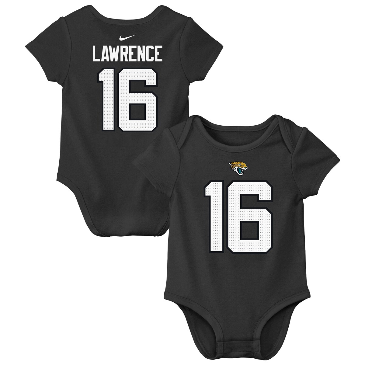 【公式グッズ】NFL ジャガーズ トレバー・ローレンス ロンパース Nike/ナイキ ベビー チャコール (Newborn Nike Player N&N Creeper)