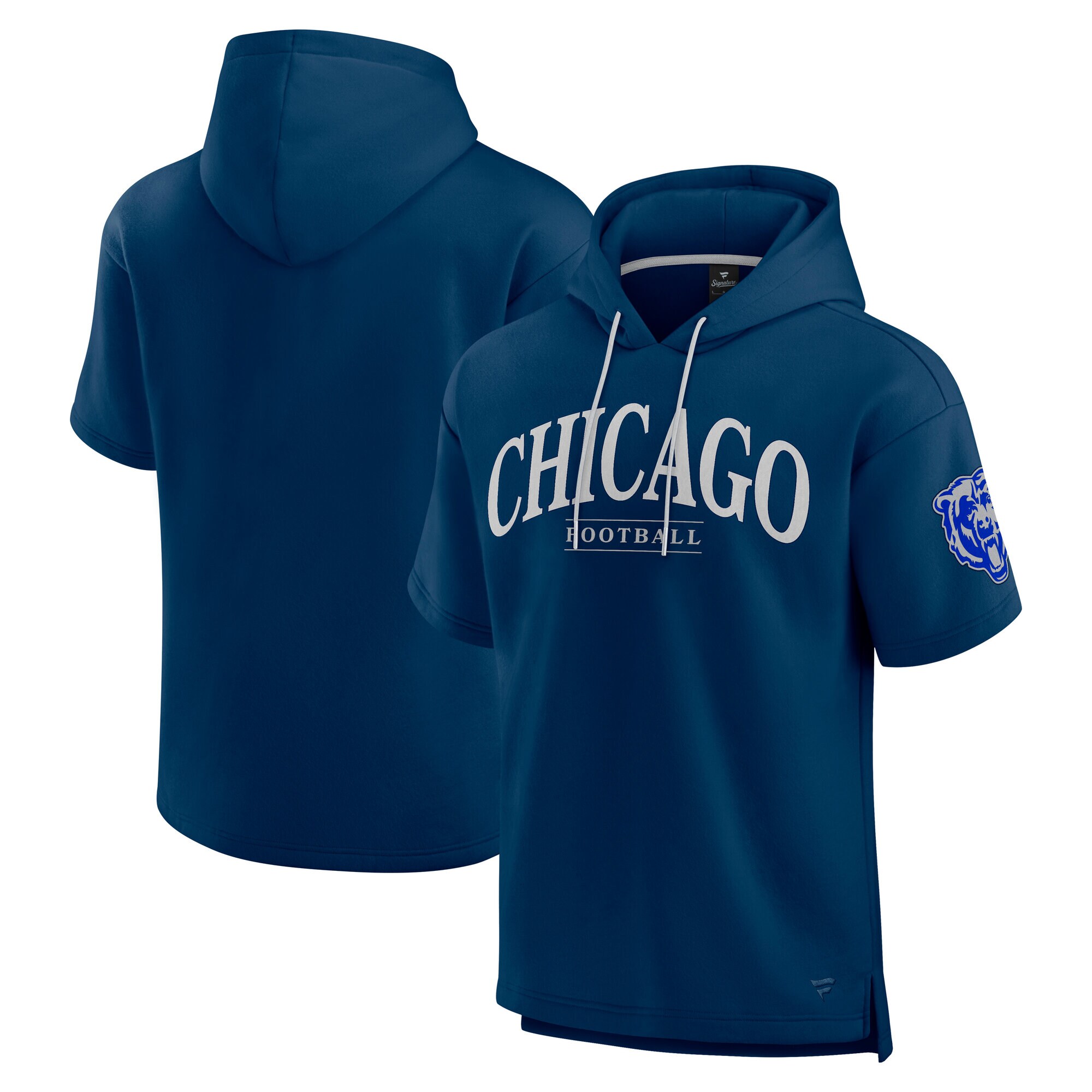 【公式グッズ】NFL ベアーズ 半袖 パーカー Fanatics/ファナティクス ネイビー (24 MENS Elements Signature SS Hood)