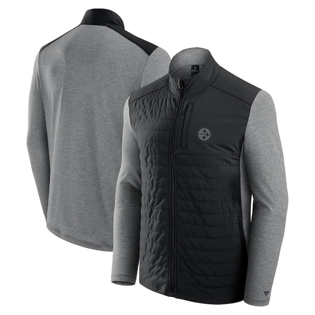 【公式グッズ】NFL スティーラーズ ジャケット Fanatics/ファナティクス ブラック (24 MENS Front Office Signature Poly Full-Zip)|Fanatics公式ストア 店