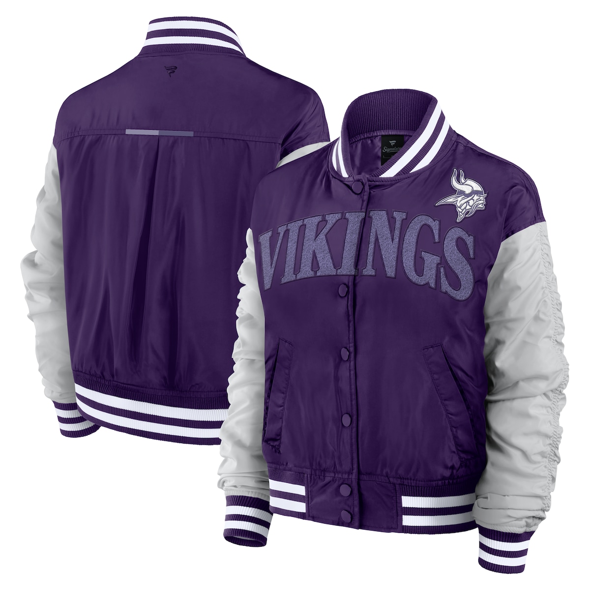 【公式グッズ】NFL バイキングス ジャケット Fanatics/ファナティクス レディース パープル (24 Womens Elements Signature Poly Jacket)|Fanatics公式ストア 店