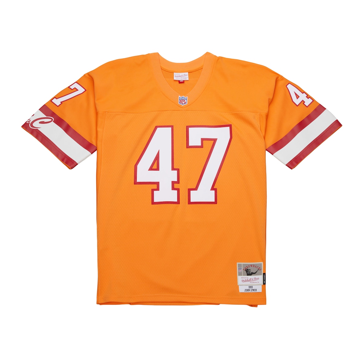 【公式グッズ】NFL バッカニアーズ ジョン・リンチ ユニフォーム Mitchell & Ness/ミッチェル＆ネス メンズ オレンジ (Men's MNC Legacy Replica Jersey)｜Fanatics公式ストア 店
