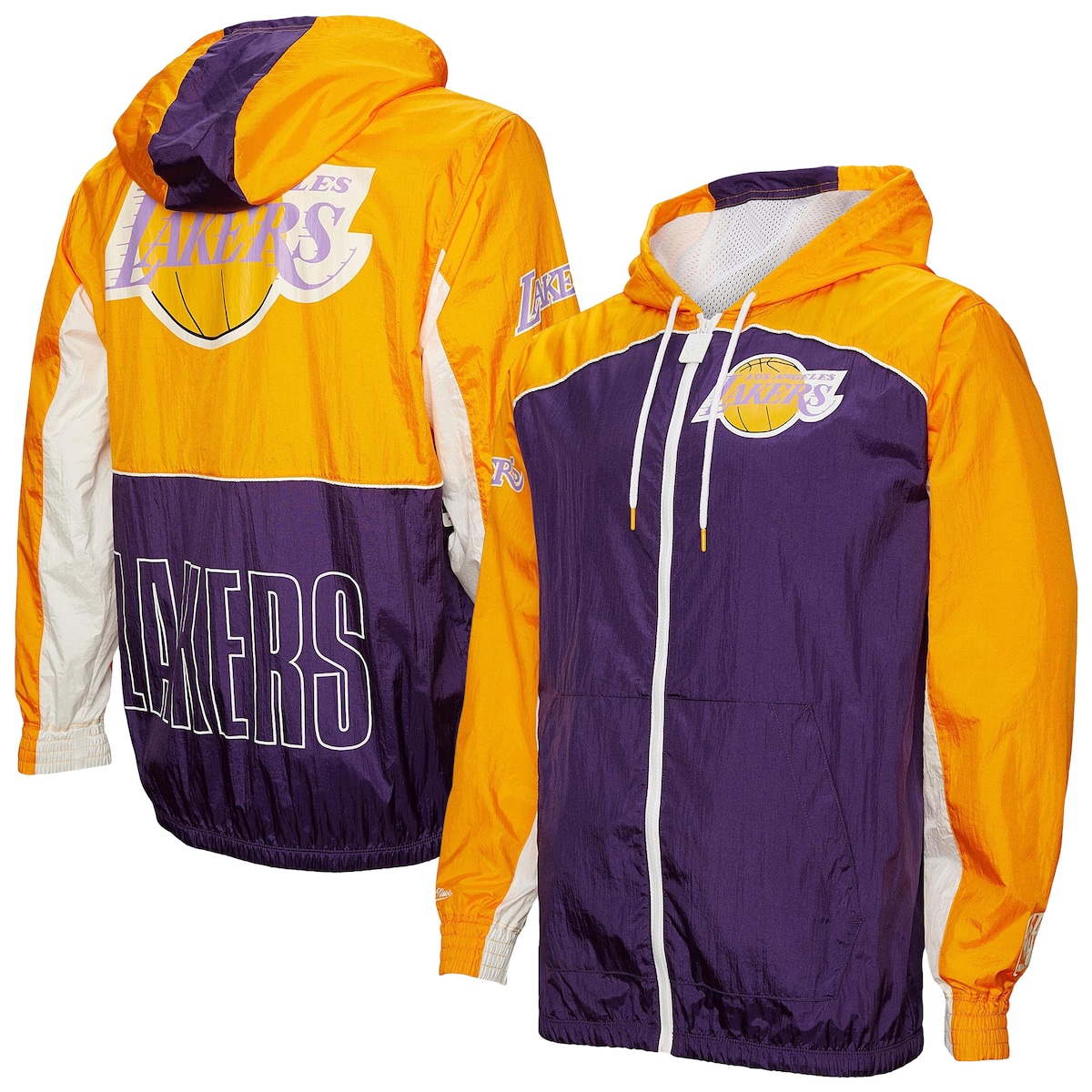 【公式グッズ】NBA レイカーズ ジャケット Mitchell & Ness/ミッチェル&ネス メンズ パープル (NBA MNC FA24 Men's HWC Big Shot Premium Windbreaker FZ Jacket)|Fanatics公式ストア 店