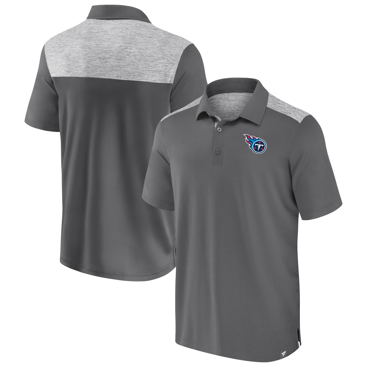 【公式グッズ】NFL タイタンズ ポロシャツ Fanatics/ファナティクス メンズ グレイ (22 NFL Men's Fanatics Branded Long Shot Polo)