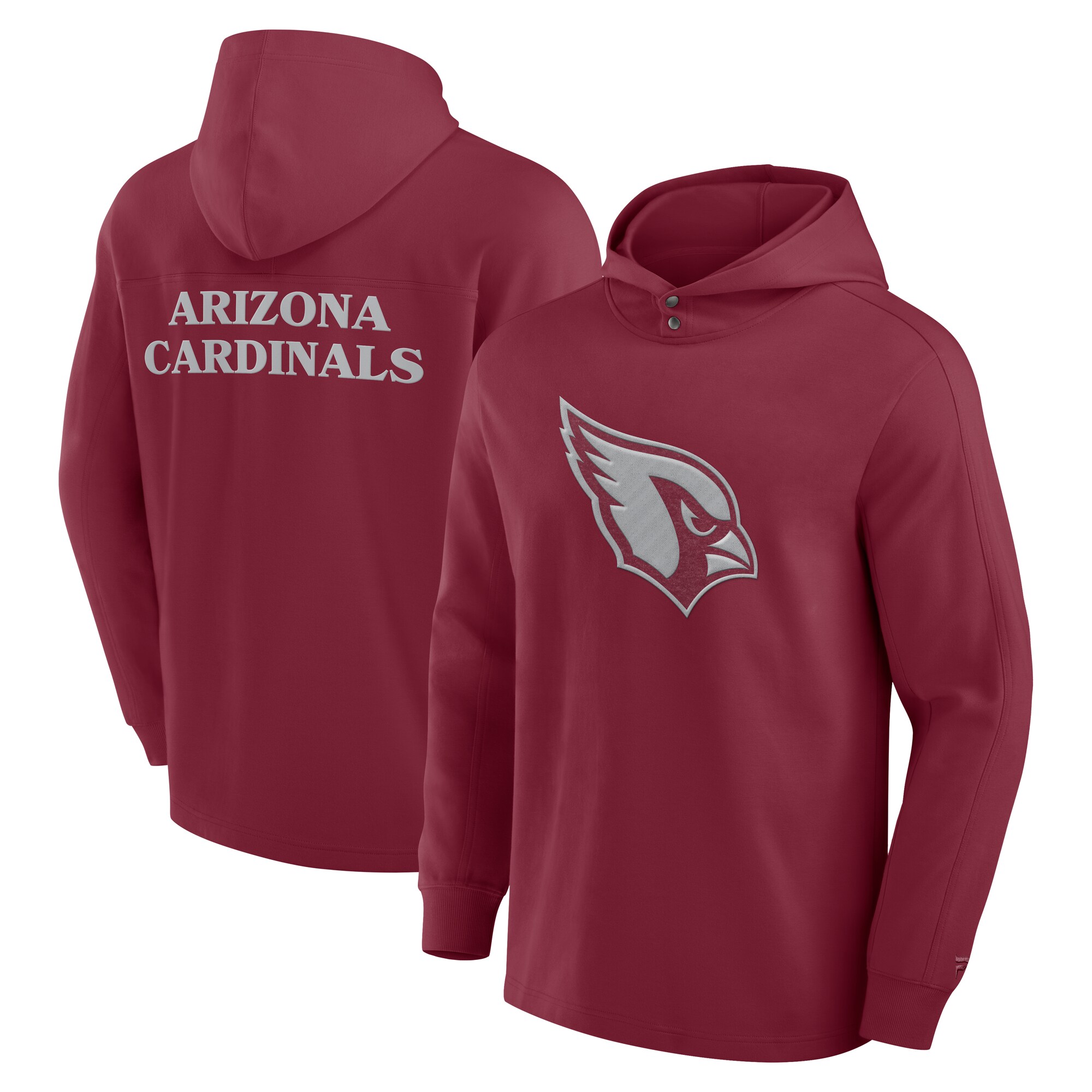 【公式グッズ】NFL カーディナルス フード付き 長袖 Tシャツ Fanatics/ファナティクス カージナルレッド (24 MENS Elements Signature Cotton LS Hooded Tee)