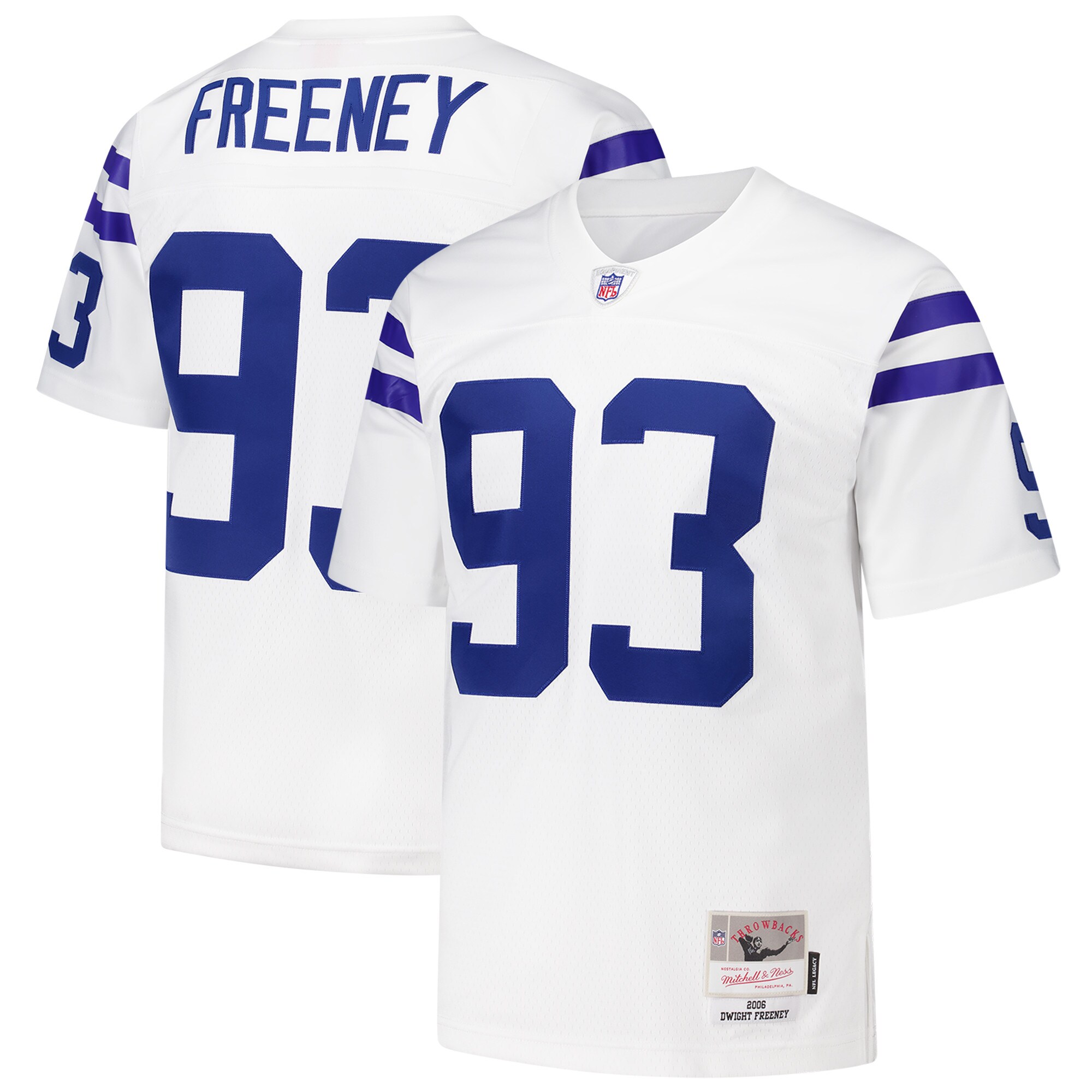 【公式グッズ】NFL コルツ ドワイト・フリーニー ユニフォーム Mitchell & Ness/ミッチェル＆ネス メンズ ホワイト (Men's MNC Legacy Replica Jersey)