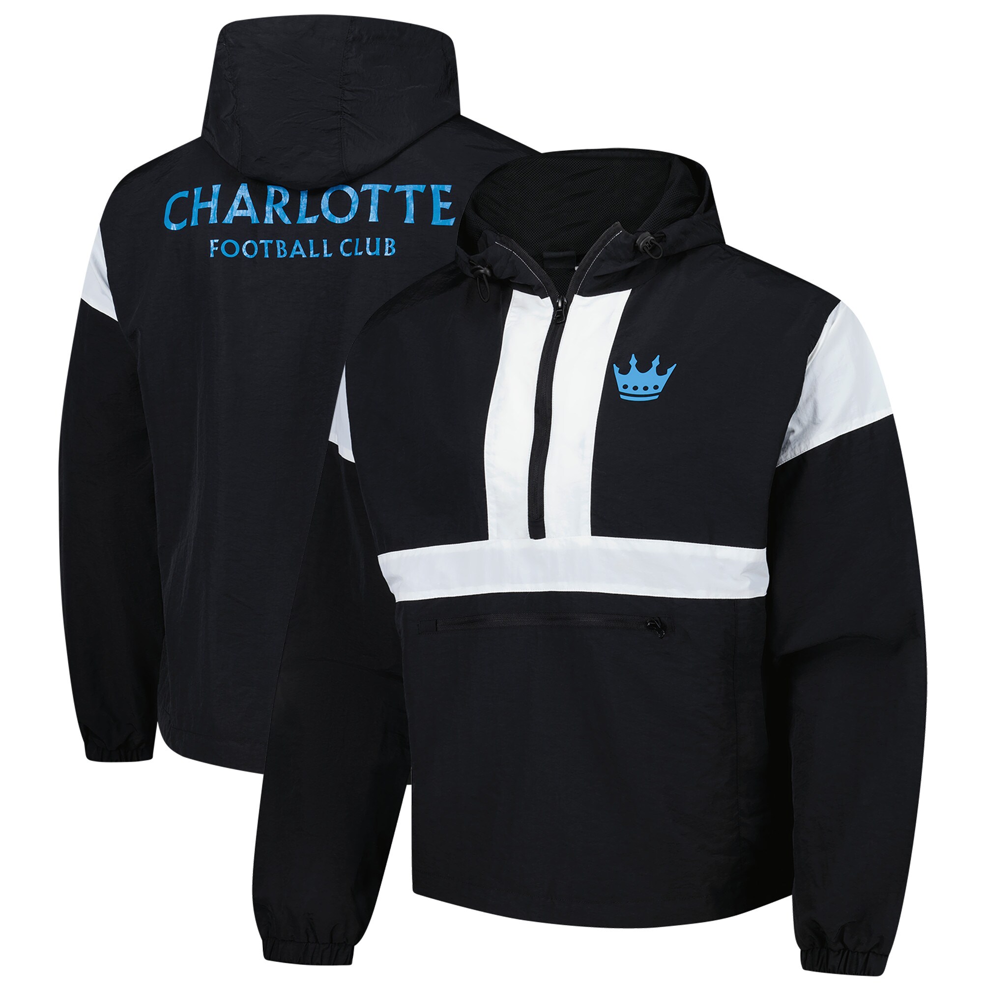 【公式グッズ】MLS シャーロットFC プルオーバー Sport Design Sweden メンズ ブラック (SDS F24 Men's 90's Premium Anorak)|Fanatics公式ストア 店