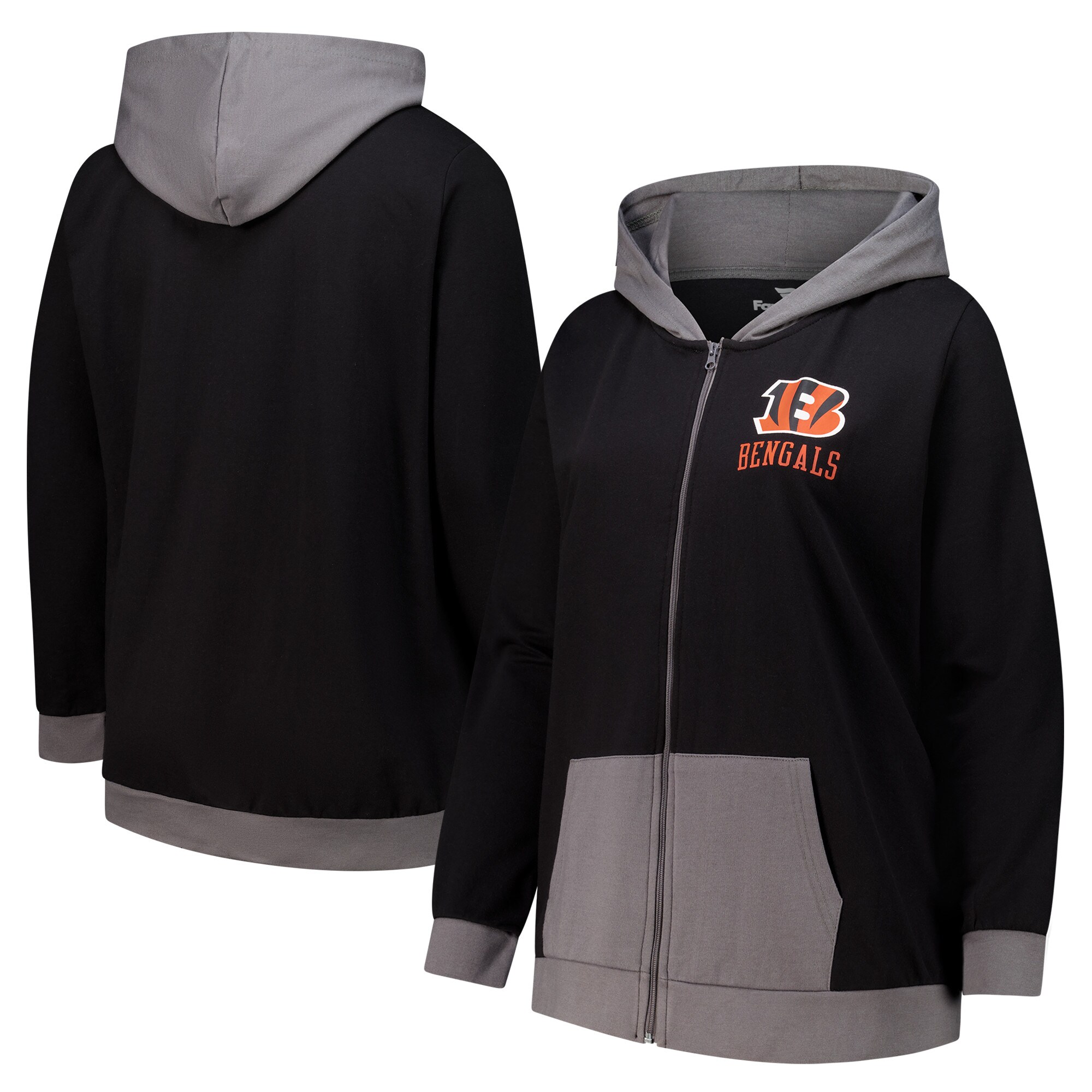 【公式グッズ】NFL ベンガルズ ジャケット Fanatics/ファナティクス レディース ブラック (FULLZIP HIT IT HOOD)