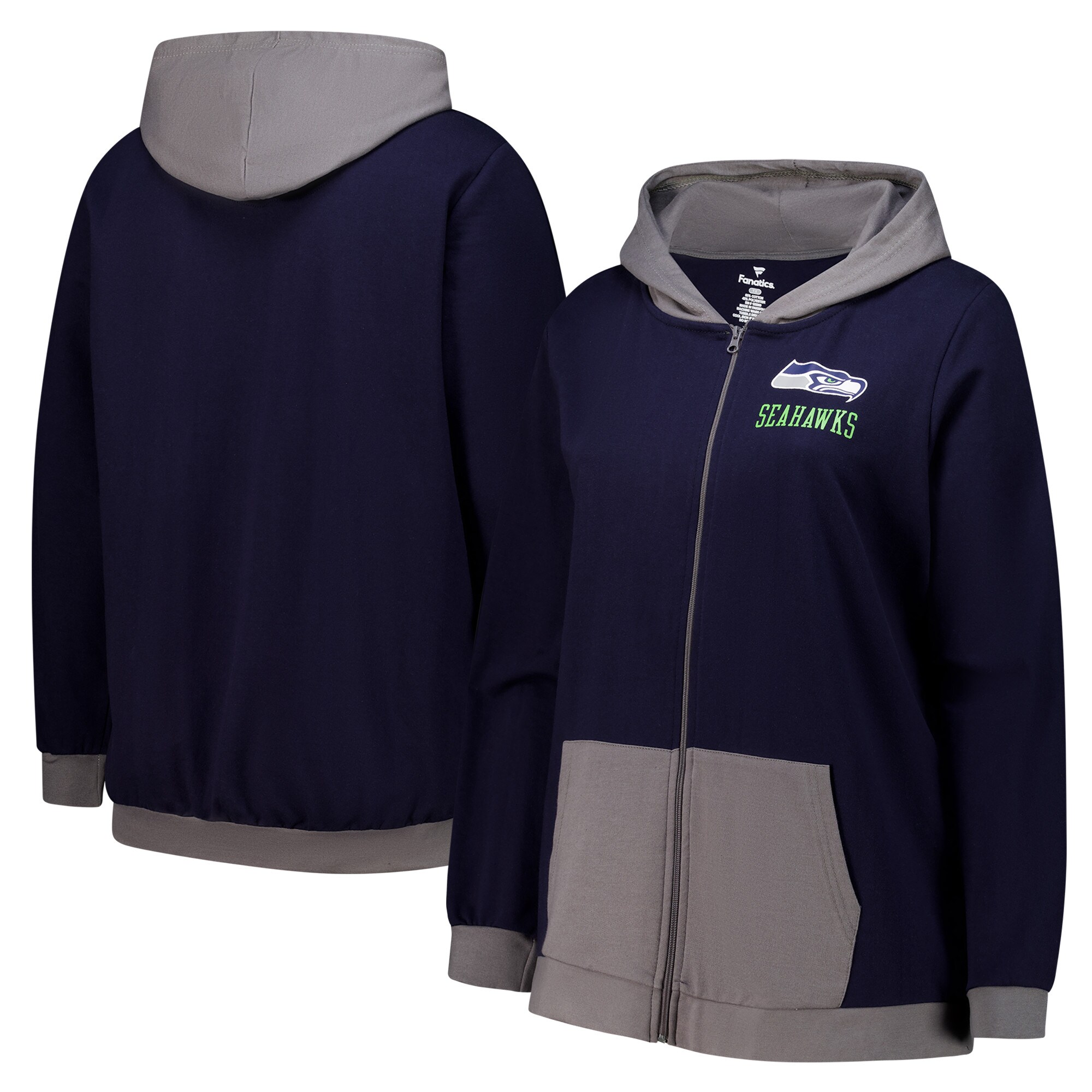 【公式グッズ】NFL シーホークス ジャケット Fanatics/ファナティクス レディース (FULLZIP HIT IT HOOD)