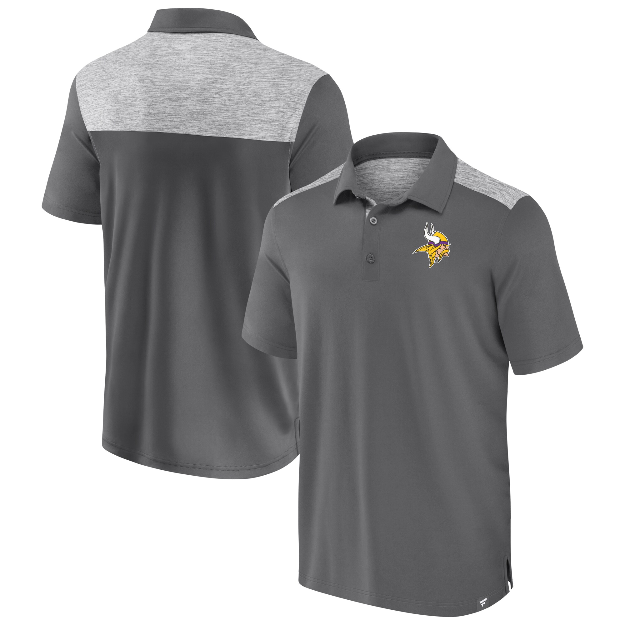 【公式グッズ】NFL バイキングス ポロシャツ Fanatics/ファナティクス メンズ グレイ (22 NFL Men's Fanatics Branded Long Shot Polo)|Fanatics公式ストア 店