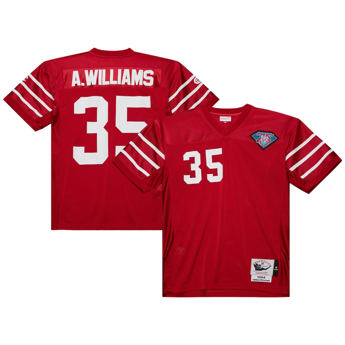 【公式グッズ】NFL カーディナルス アニーアス・ウィリアムス スローバック ユニフォーム （オーセンティック） Mitchell & Ness/ミッチェル＆ネス メンズ カージナルレッド (Men's MNC Authentic Jersey)